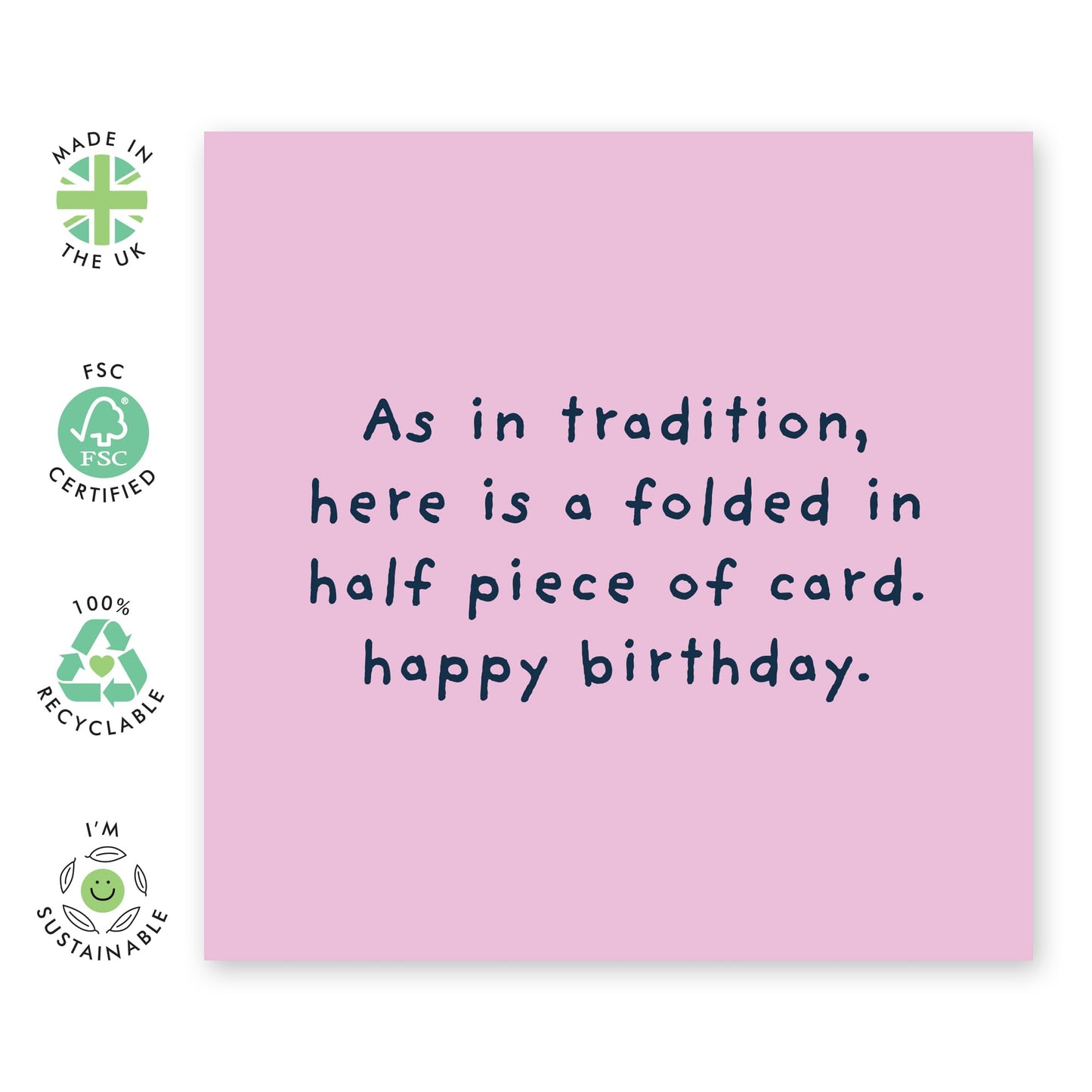 Funny Birthday Cards For Granddaughter - As Is Tradition Here's A Folded Piece Of Card - Sarcastic Greeting Cards For Sister Mum Aunt - Gifts For Her Women - Comes With Fun Stickers By Central 23