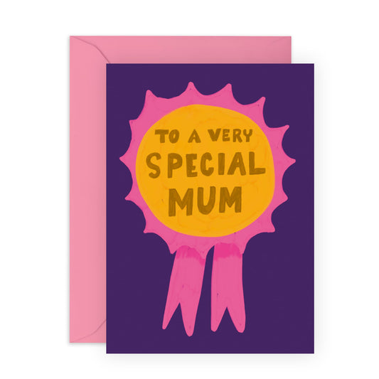 Birthday & Appreciation Card - 'To A Very Special Mum' -Gifts for Mother, Mummy, Mam, Mammy from Son, Daughter, Kids - A Message For You - Comes with Fun Stickers