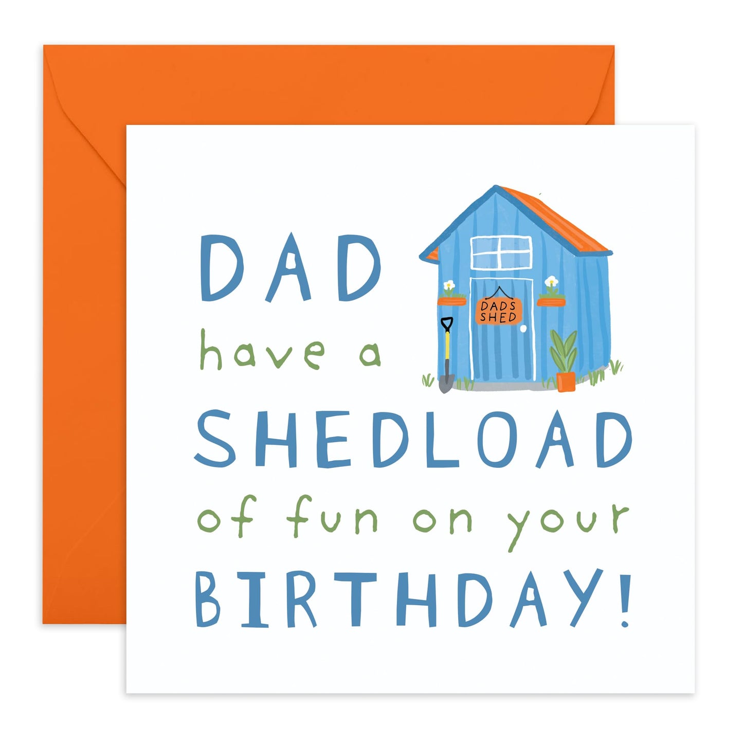 Birthday Card For Dad Funny - Dad Have A SHED Load Of Fun - Dad Bday Card From Son Daughter - Dad Jokes Pun Humour - Cheeky Gifts For Him Men Papa Pop Daddy - Comes With Fun Stickers By Central 23