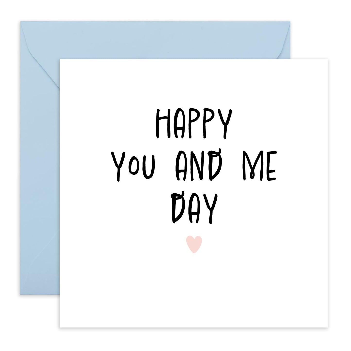 Romantic Anniversary Card For Boyfriend Girlfriend - Happy You And Me Day - Wedding Anniversary Card For Husband Wife - Love Gifts For Her Him - Comes With Stickers - By Central 23