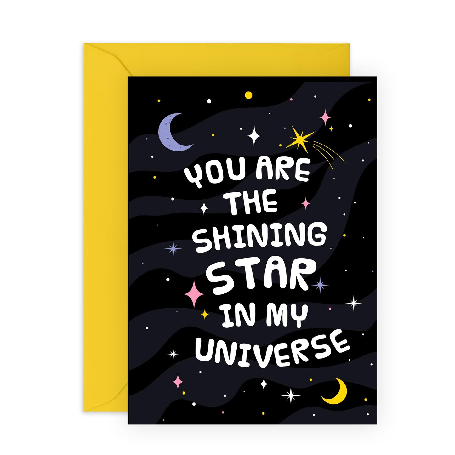 Husband Wife Greeting Cards - Shining Star - Love Cards For Him Her - Valentines Day Card Girlfriend Boyfriend - Anniversary Card Couple - Comes With Stickers By Central 23