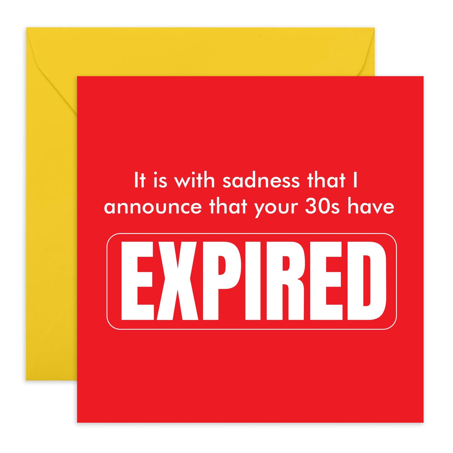 30th Birthday Card - Sadly Your 30s Have Expired - Birthday Cards Son Daughter - 30th Birthday Greeting Cards - Brother Sister Birthday Cards - Niece Nephew - Comes With Stickers By Central 23