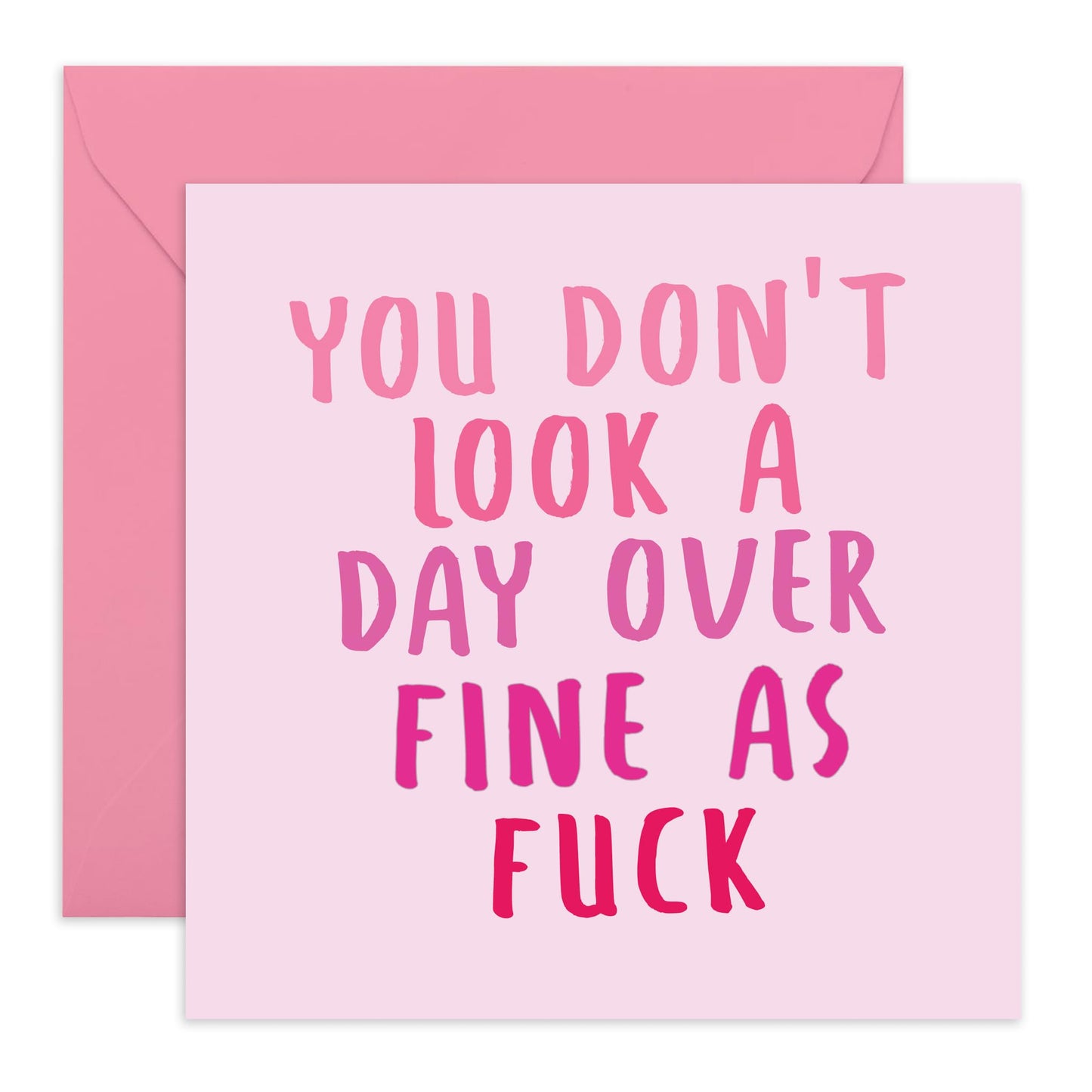 Funny Birthday Cards For Wife - You Don't Look A Day Over - Mum Birthday Cards - Hilarious Greeting Cards For Friends Aunt Sister - Gifts For Women - Comes With Fun Stickers - By Central 23