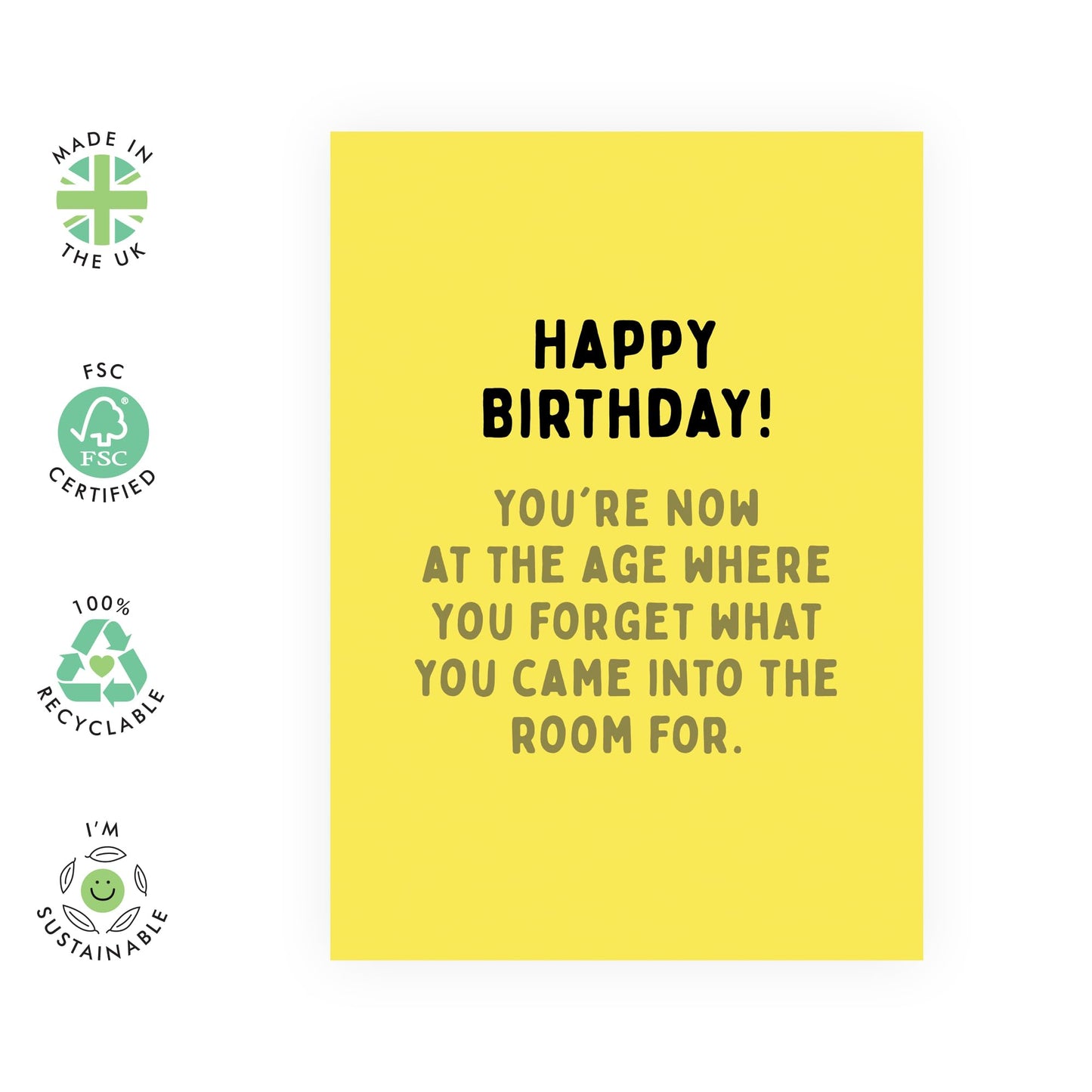 Dad Birthday Card Funny - Old Age Jokes 40th 50th 60th- Hilarious Birthday Card For Men Women - Husband Birthday Card - Gifts For Adult Wife Mum Sister Brother - Comes With Stickers By Central
