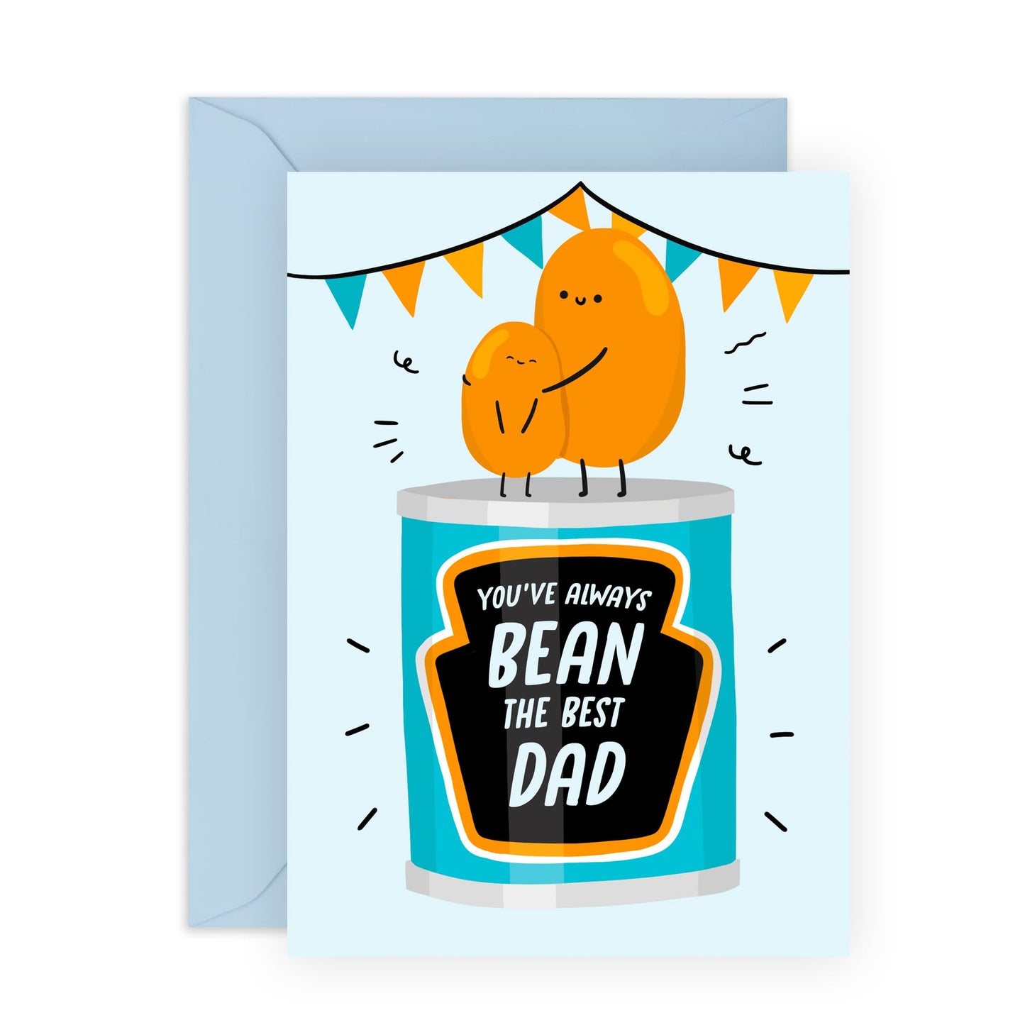 Happy Fathers Day Card - 'You've Always Bean The Best Dad' - Gifts for Dad, Grandfather & Husband - Heartwarming Message to him - Comes with Fun Stickers