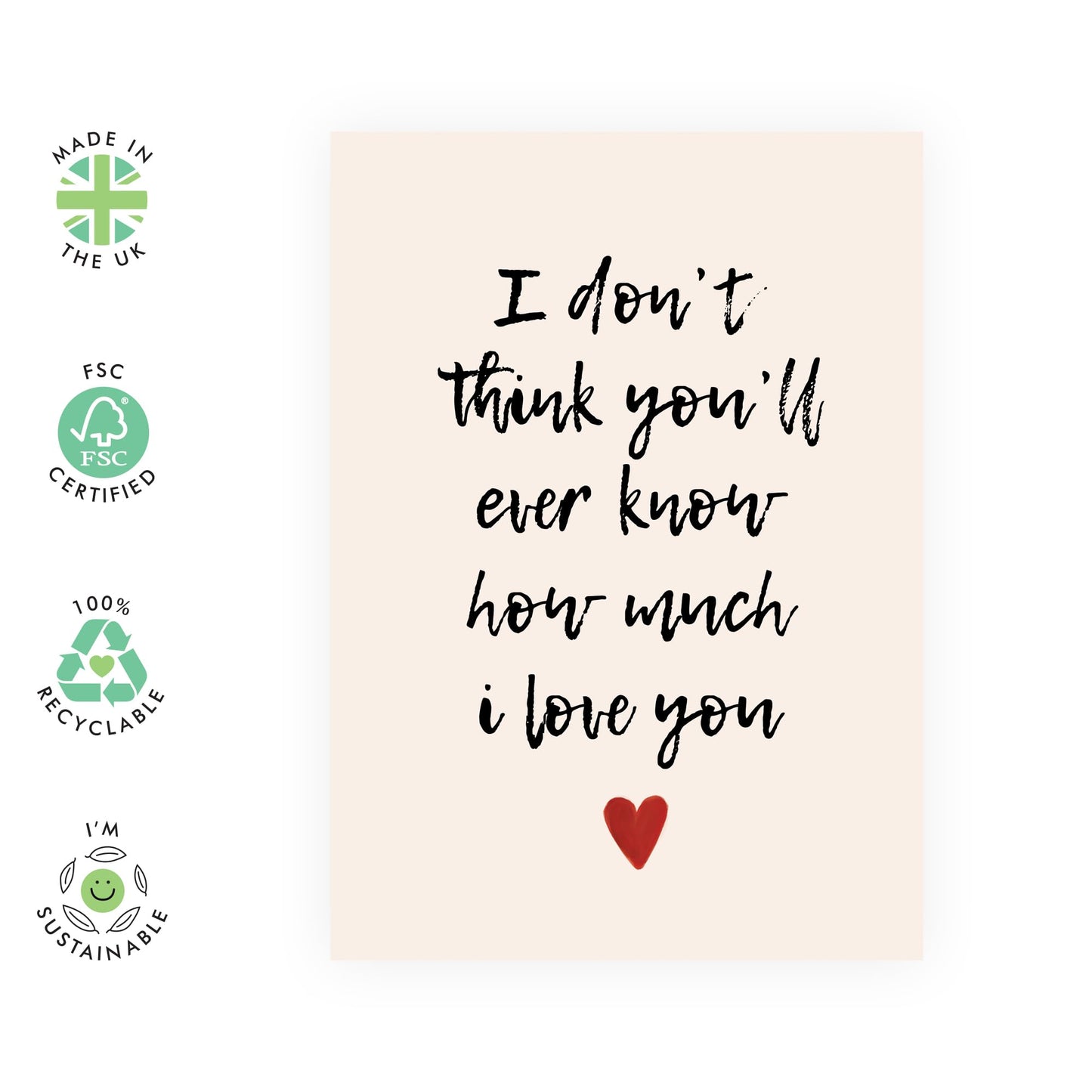 Romantic Anniversary Card For Boyfriend Girlfriend - How Much I Love You - Love Greeting Cards For Husband Wife - Valentine Cards For Him Her - Comes With Stickers - By Central 23