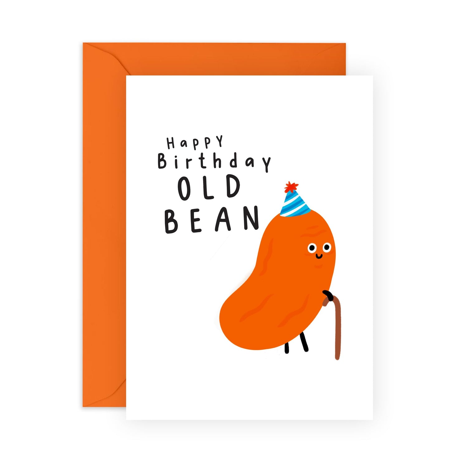 Happy Birthday Card For Dad - Old Bean - Cheeky Birthday Cards For Men Women - Humour Banter - Gifts For Mum Nan Grandma Grandad - Comes With Fun Stickers By Central 23