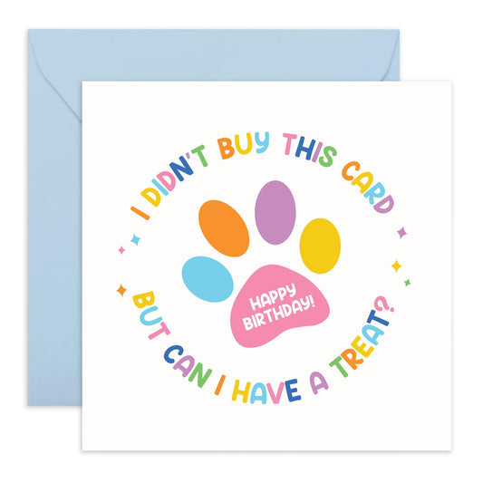 Pet Greeting Birthday Card - 'Didn't Buy This Card Dog' - Gifts for Bestie, Workmates, Coworkers, Best Friend, Mate, BFF & Family - Dog Bought Card - Comes with Fun Stickers