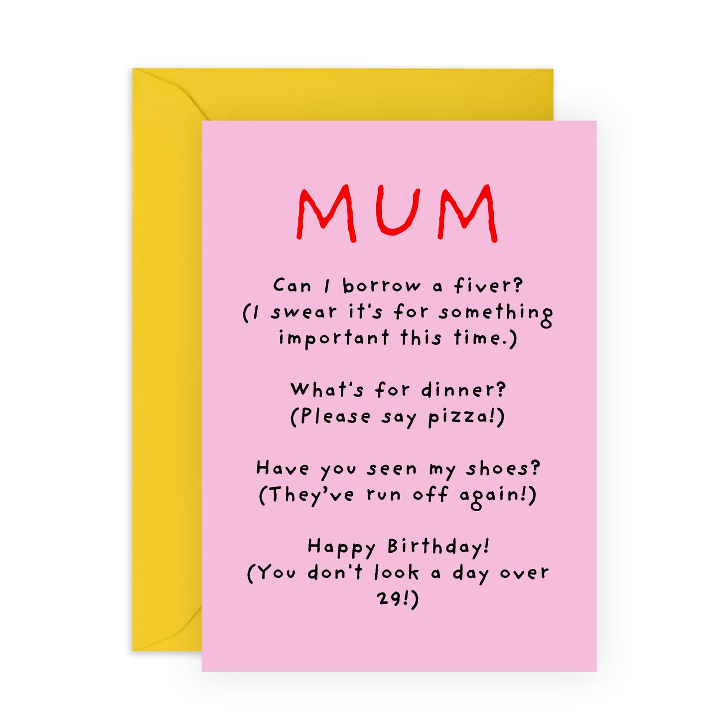 Happy Birthday Card for Mum - Funny Greeting Cards For Her - Mothers Day Card for Mama, Ma, Mam, Mummy, Women form Family, Son, Daughter - Conversations With Mum - Comes With Stickers