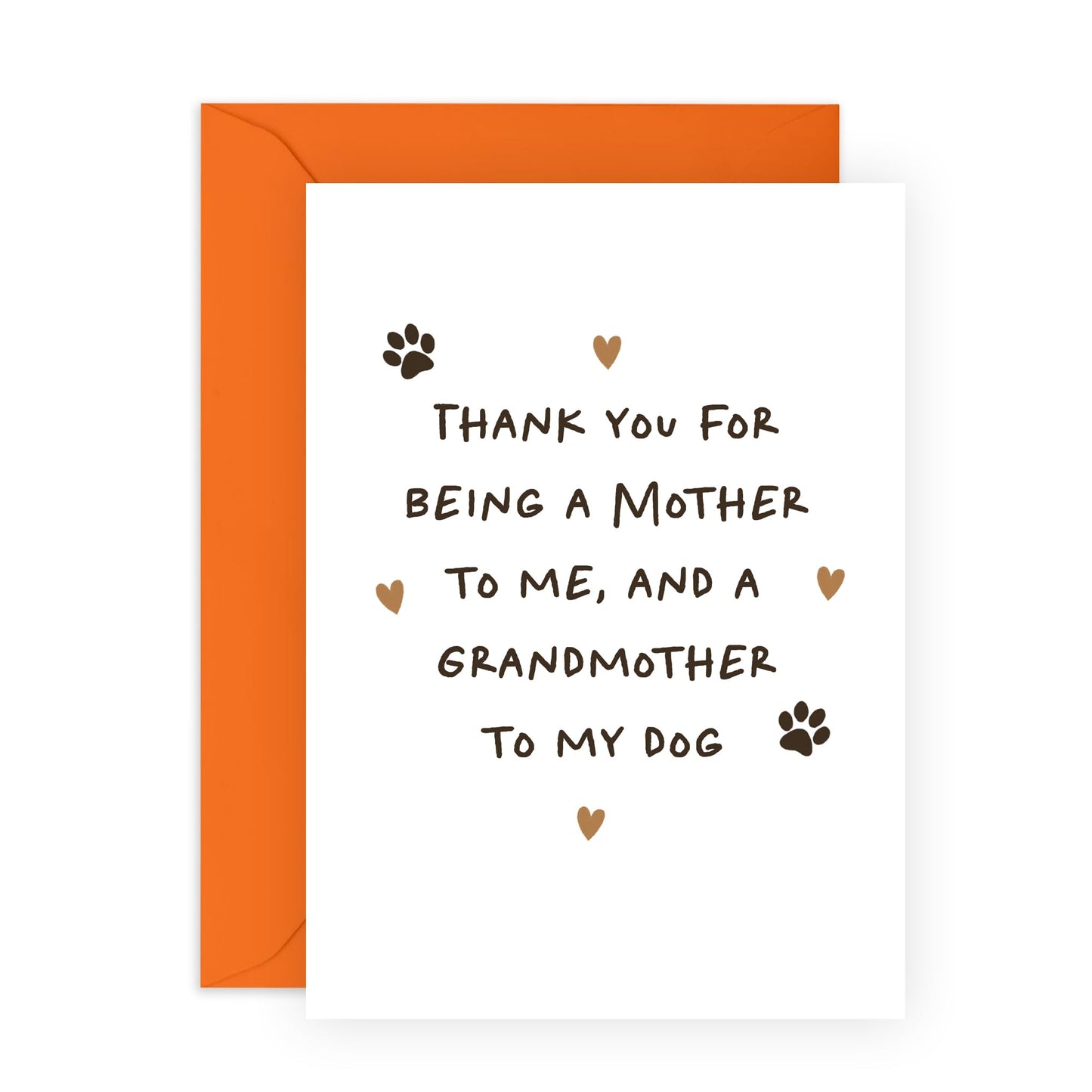 Mum Birthday Card For Her - Grandmother To My Dog 2 - Pet Owners - Greeting Cards For Fur Parents - Cheeky Greeting Cards For Grandmum Mother Mummy - Comes With Fun Stickers By Central 23