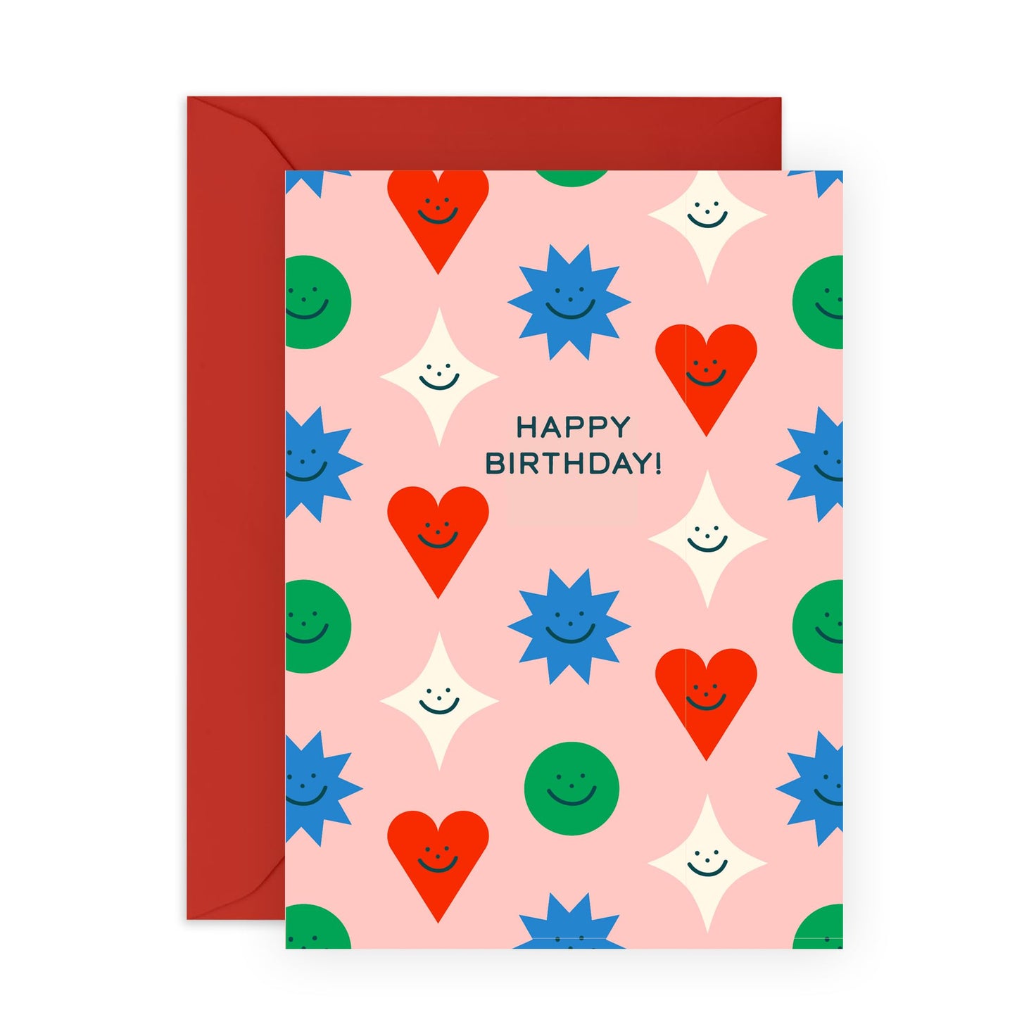 Birthday Cards For Women - Happy Bday Pattern - Mum Birthday Cards - Sister Greeting Card - Aunt - Friendship Gifts For Women - Gift From Men - Comes With Fun Stickers By Central 23