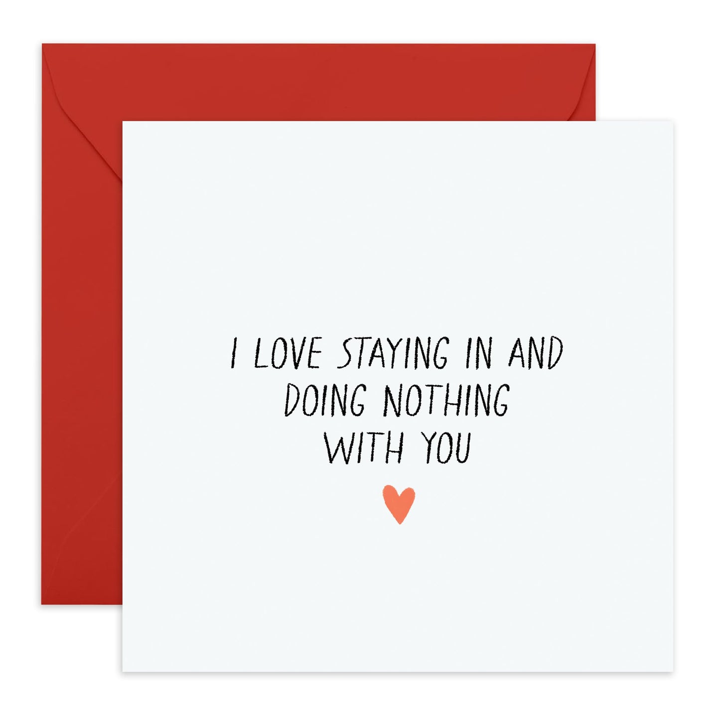Boyfriend Birthday Card - I Love Doing Nothing With You - Sweet Anniversary Card For Wife - Valentine's Day Cards For Boyfriend Couple - Love Cards For Him Her - Comes With Stickers By Central 23