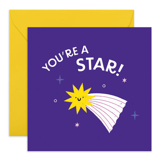 You Are Loved Cards - Congratulations Card - You're A Star - Good Job - Graduation - Celebration Cards For Women - Gifts For Her Best Friends Sister - Comes With Fun Stickers By Central 23
