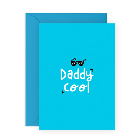 Dad Birthday Card - Daddy Cool - Sweet Greeting Cards For Him Men - Fathers Day Card From Daughter Son Wife - Appreciation Thank You Cards For Father Papa Pop - Comes With Stickers By Central 23