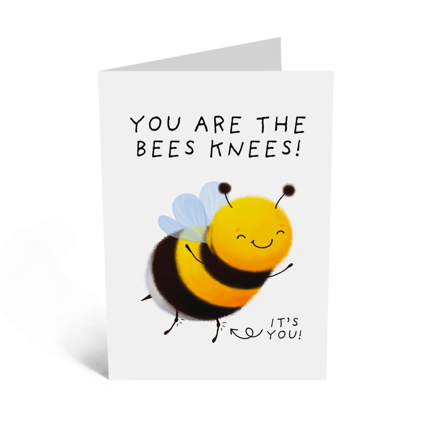 Funny Card - 'BEES KNEES' - For Best friend Someone Who’s the Best - Perfect for Celebrating a Unique and Amazing Person - Ideal for Any Occasion or Just Because - Comes with Stickers by Central 23