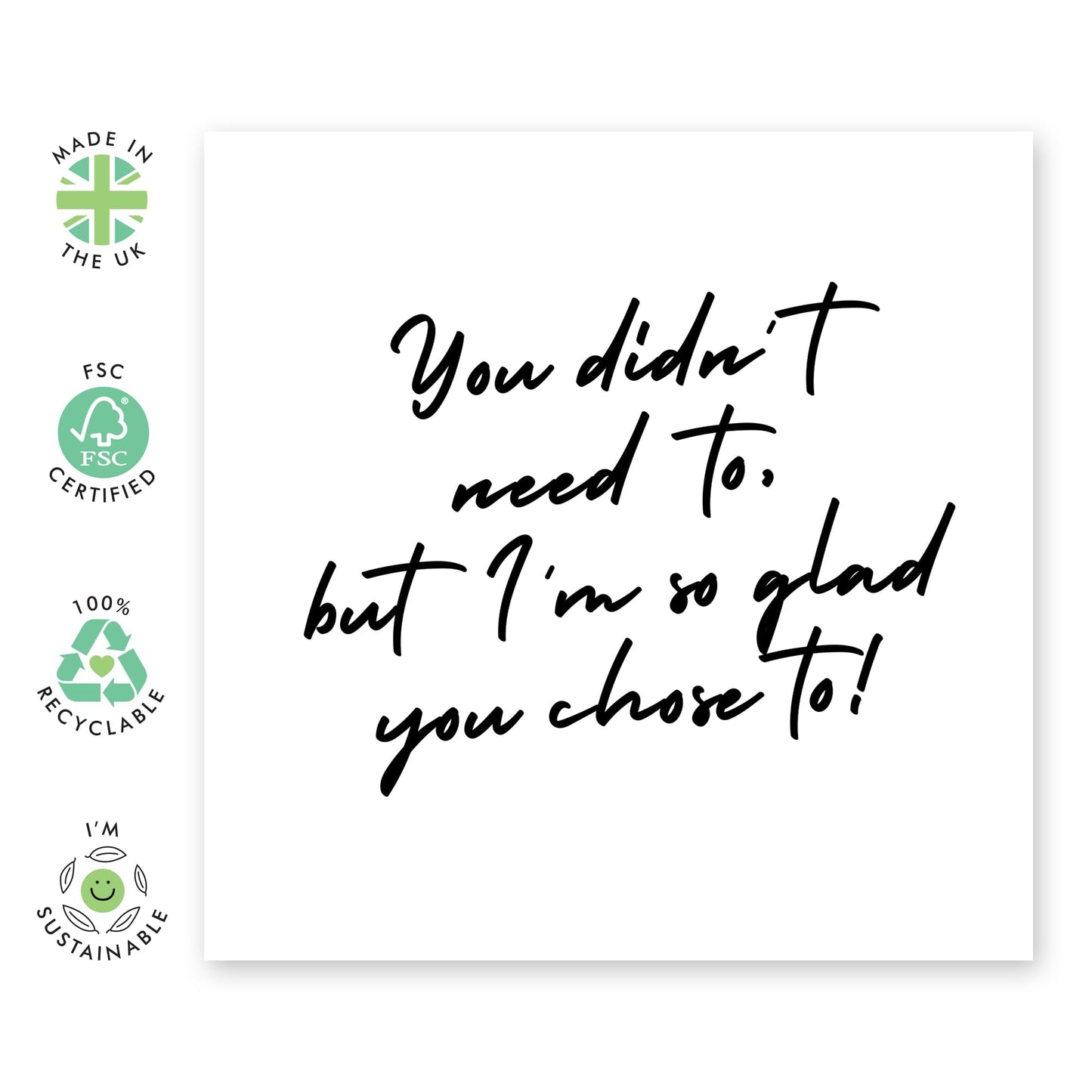 Thank You Note And Envelope - Sweet Thank You Card For Friends - Blank Cards For Birthday Wedding Baby Shower Bridal Shower - Appreciation Gifts For Friends Women - Comes With Stickers By Central 23