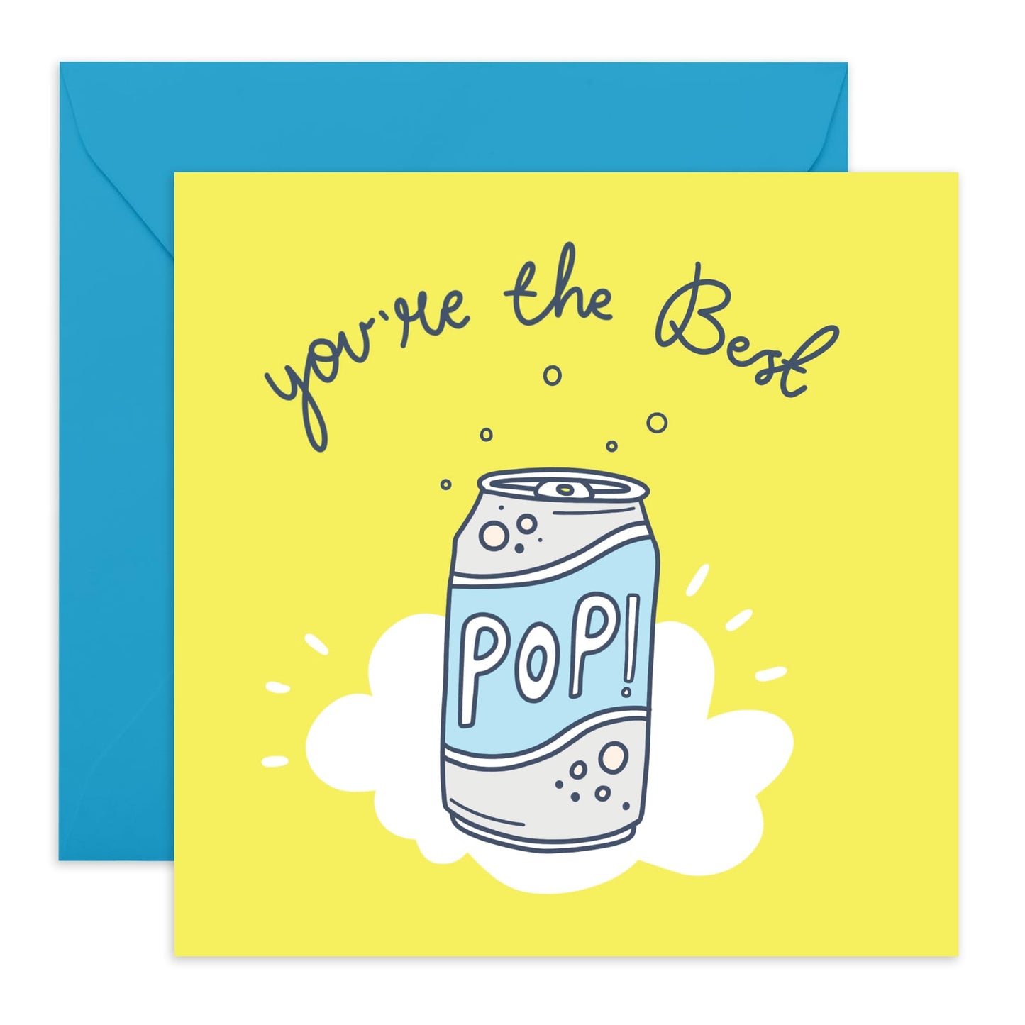 Birthday Card For Daddy - You're The Best Pop! - Fathers Day Card From Daughter - For Thank You Dad Card - Sweet Gift For Him Men Papa - Comes With Stickers By Central 23