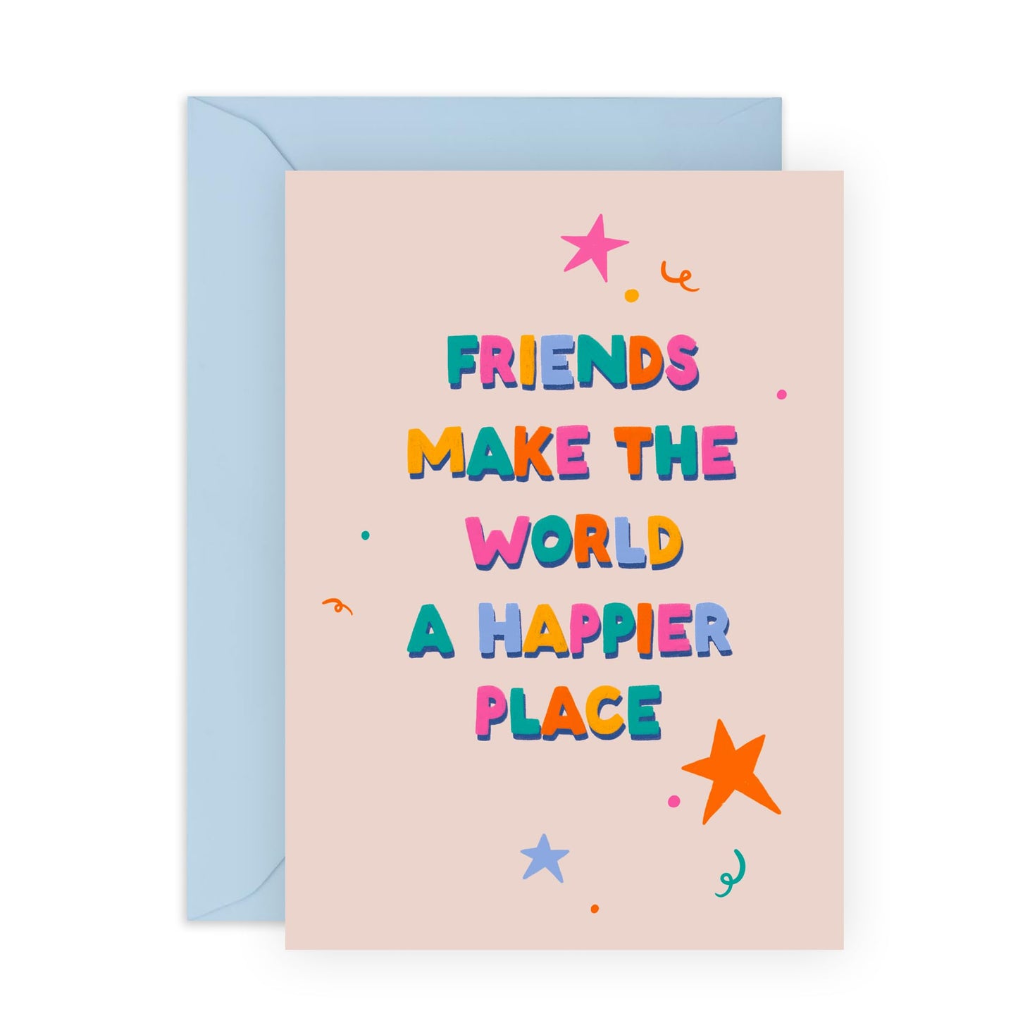 Friendship Birthday Cards For Women - Happier Place - Best Friend Birthday Card - Greeting Card For Bff Work Bestie Colleague - Female Birthday Cards For Her - Comes With Stickers - By Central 23