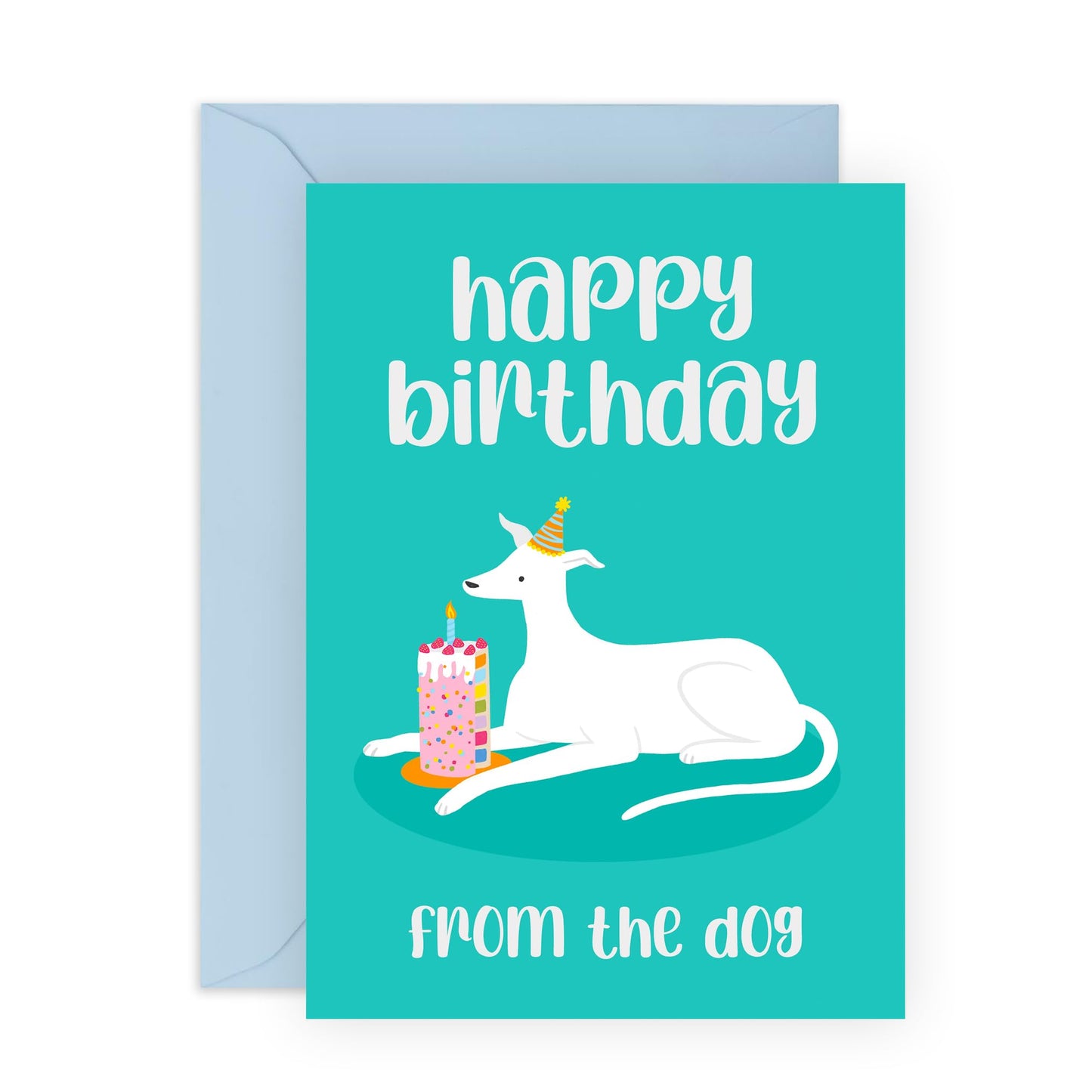 Happy Birthday Card From Dog - Happy Birthday From The Dog - Sweet Greeting Cards For Fur Parents - Dog Birthday Cards For Men And Women - Pet Owners - Comes With Fun Stickers By Central 23