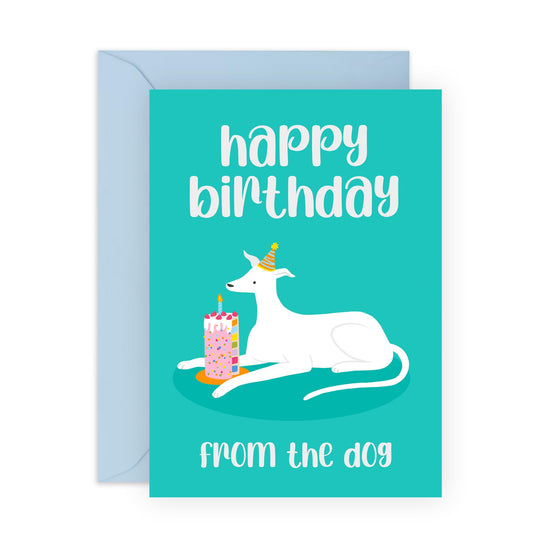 Happy Birthday Card From Dog - Happy Birthday From The Dog - Sweet Greeting Cards For Fur Parents - Dog Birthday Cards For Men And Women - Pet Owners - Comes With Fun Stickers By Central 23