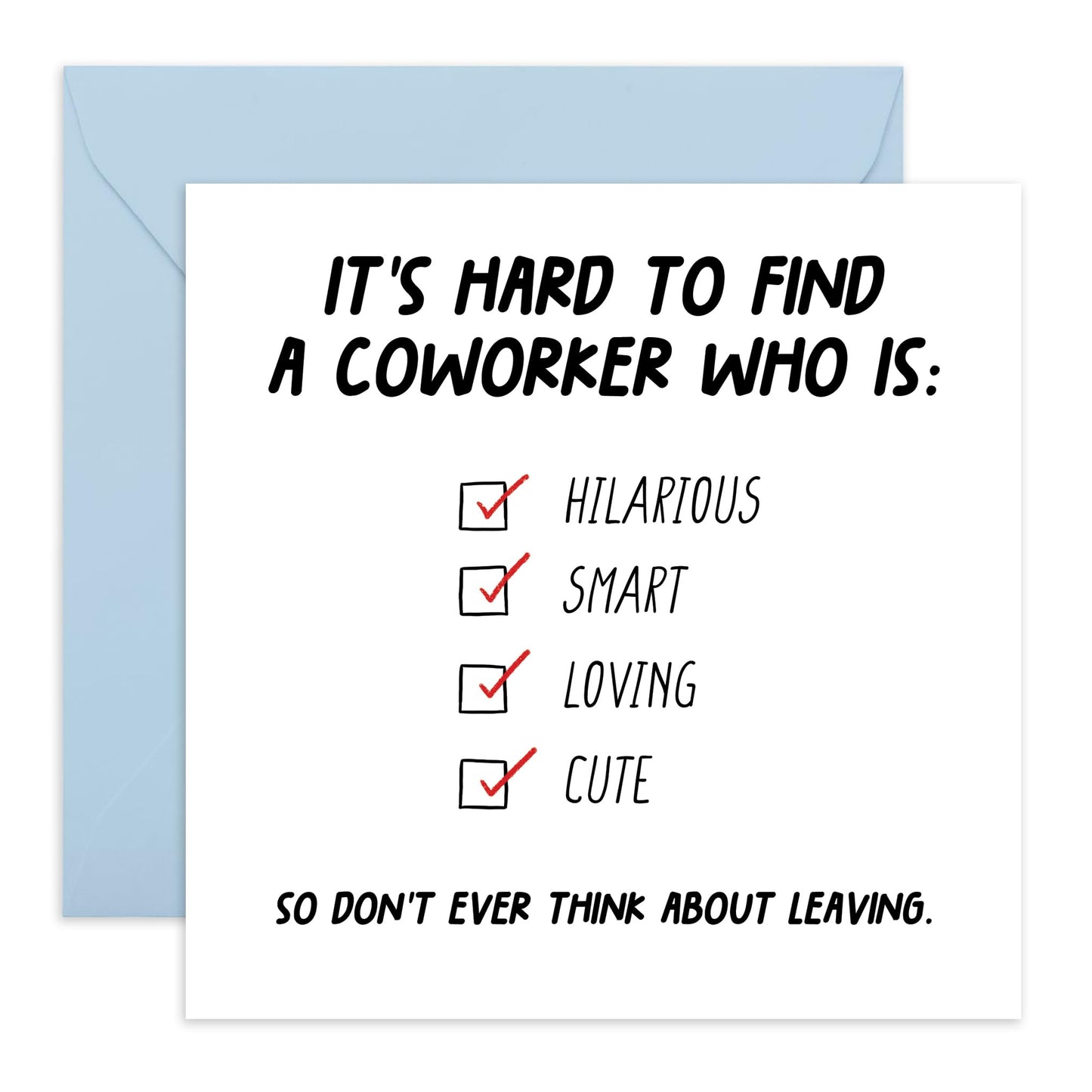 Coworker Birthday Card - Employment Anniversary Cards For Colleagues - Leaving Cards For Colleagues - Funny Greeting Cards For Boss Employer Work Friends - Comes With Fun Stickers By Central 23