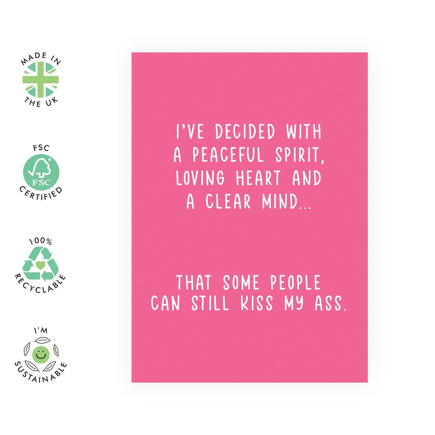 Hilarious Birthday Card - 'Kiss My A*s - Gifts for Besties, BFFs, Best Friends, Sisters, Gals, Ladies, Her, Coworker, Colleagues,Cousin - I've Decided - Comes with Fun Stickers
