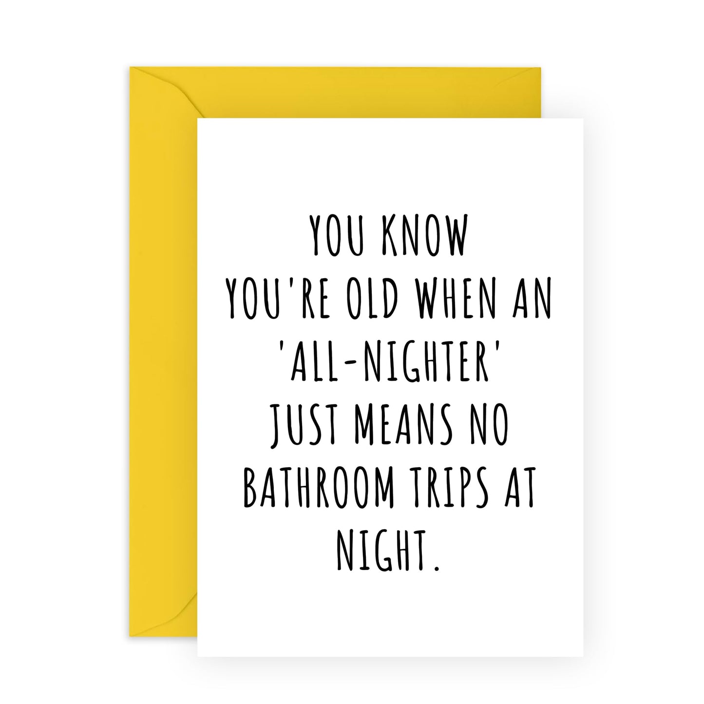 Funny Birthday Card For Men Women - You Know You're Old - Mum Birthday Card - Dad Birthday Cards Age Joke Humour - For Nan Grandad - Husband Birthday Card - Comes With Stickers - By Central 23