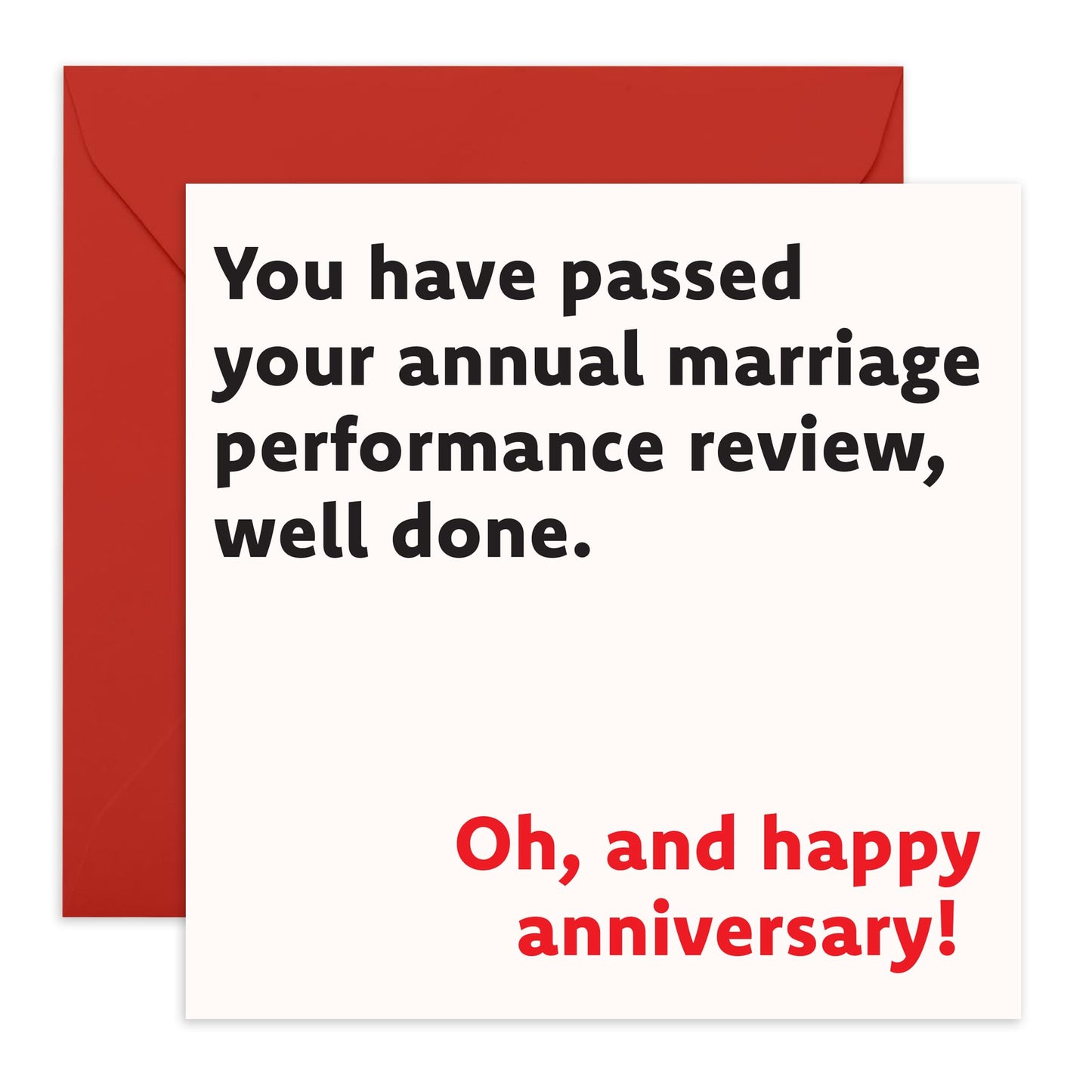Sweet Anniversary Card Joke - 'Marriage Anniversary' - Romantic Gifts for Wife, Husband, Girlfriend, Boyfriend, Him, Her, Partner, Married Couples - Valentines Day - Comes with Fun Stickers