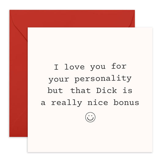 Husband Birthday Card From Wife - Really Nice Bonus - Rude Greeting Cards For Wedding Anniversary Valentines Birthday - Gifts For Men - Comes With Stickers - By Central 23
