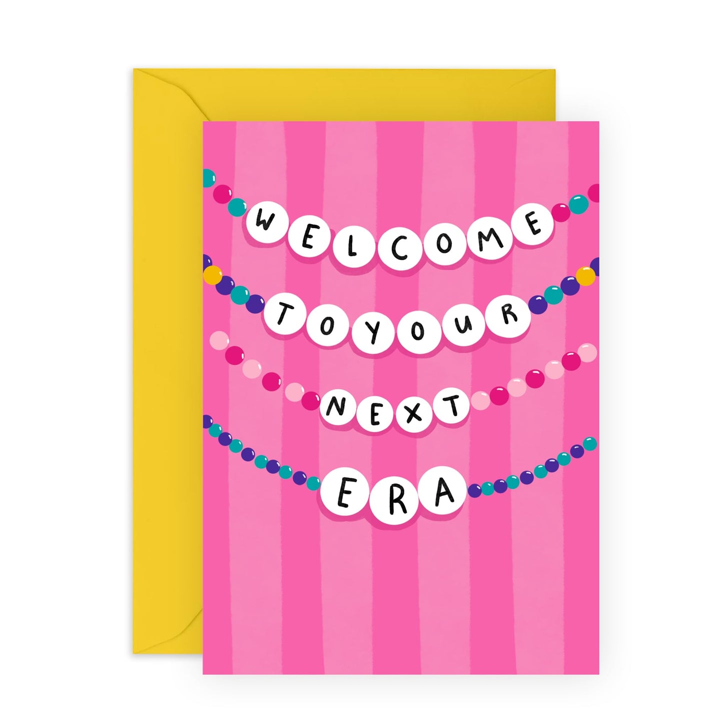 Greeting Cards For Her - 'Next Era' - Gifts for Besties, BFF, Girlfriend, Girls, Ladies, Women, Sister - New You Necklaces - Comes with Fun Stickers