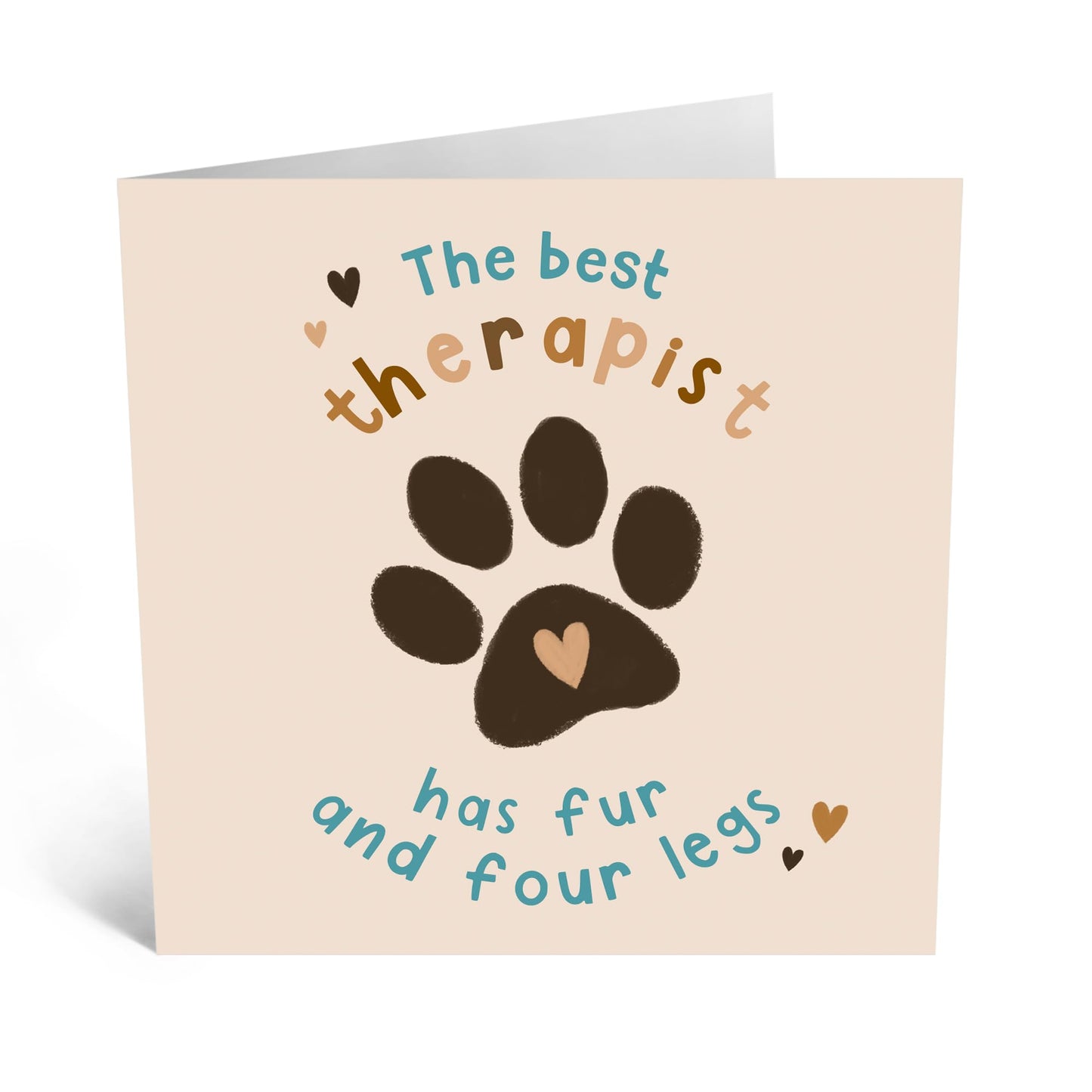 Greeting Card - 'DOG THERAPIST' - Perfect for Celebrating Your Pup’s Unconditional Love - Ideal for Adding a Touch of Appreciation for Your Furry Friends & Family - Comes With Stickers By Central 23