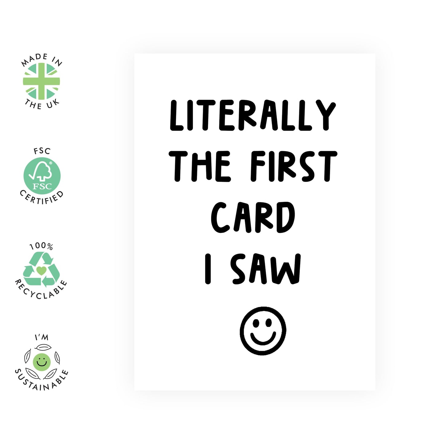 Valentines Card For Boyfriend Girlfriend Couples - First Card I Saw - Birthday Card For Adult Men Women - Anniversary Card For Him - For Husband Wife - Comes With Fun Stickers By Central 23
