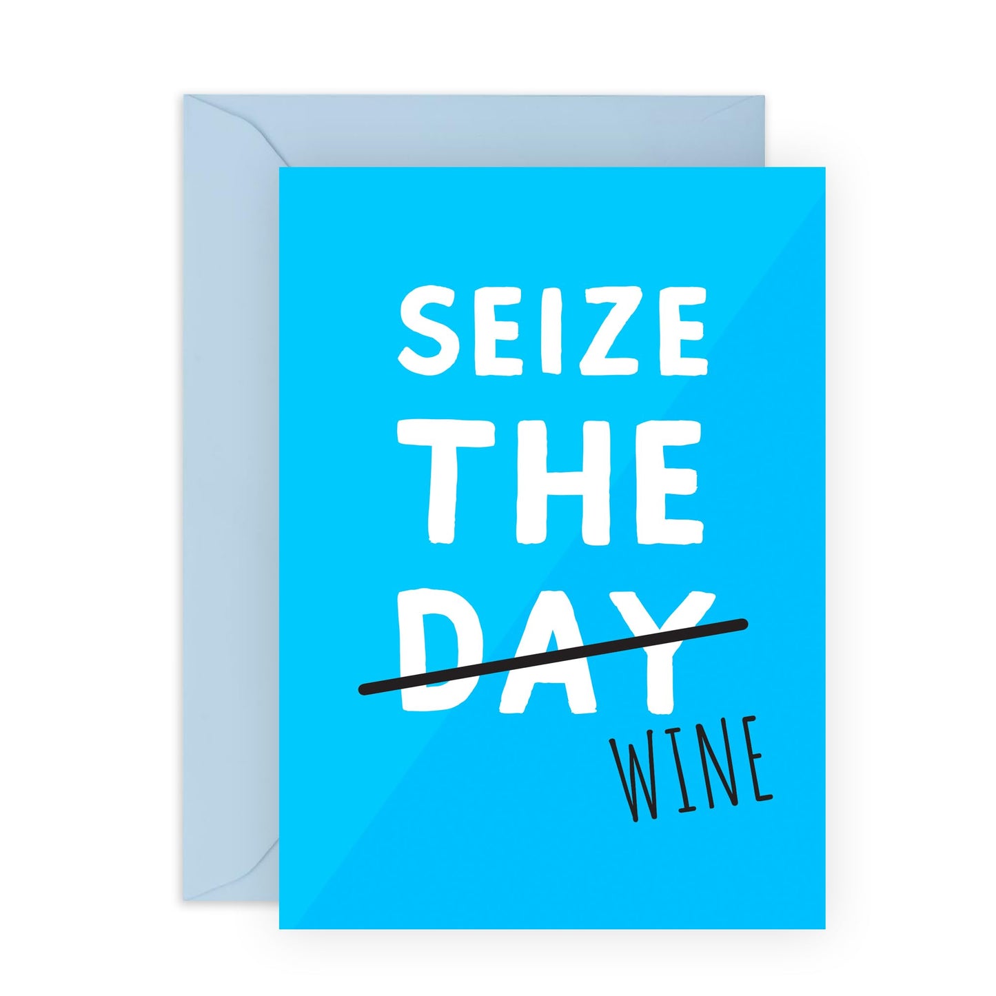 Birthday Card For Friend - Seize The Wine - Best Friend Birthday Card For Her - Celebration Card For Sister Brother Aunt Mum Dad - Gifts For Men Women - Comes With Fun Stickers By Central 23