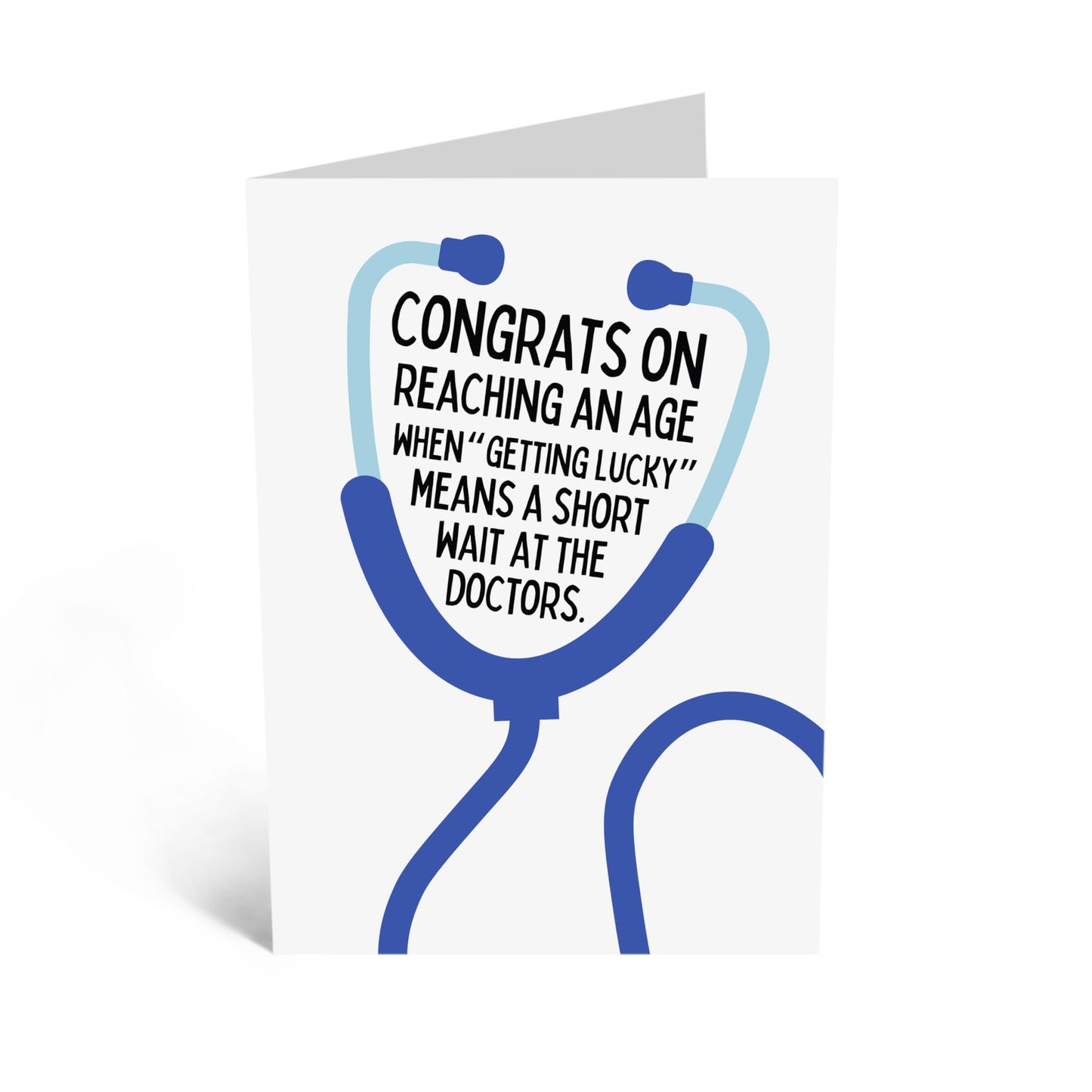 Greeting Card - 'SHORT WAIT AT THE DOCTOR'S!' - Perfect for Adding a Light-Hearted Touch to Medical Visits - Ideal for Friends and Family Who Enjoy a Good Laugh - Comes With Stickers By Central 23