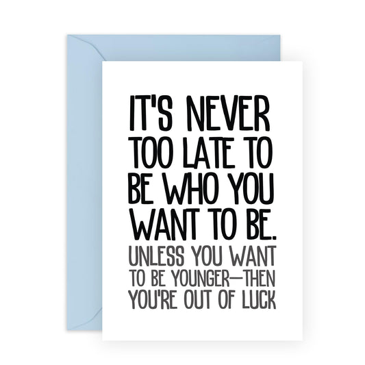 Funny Greeting Card - 'OUT OF LUCK' - Perfect for Celebrating Your Loved One's with a Touch of Humor - Ideal for Friends, Family, and Anyone Who Needs a Laugh - Comes With Stickers By Central 23