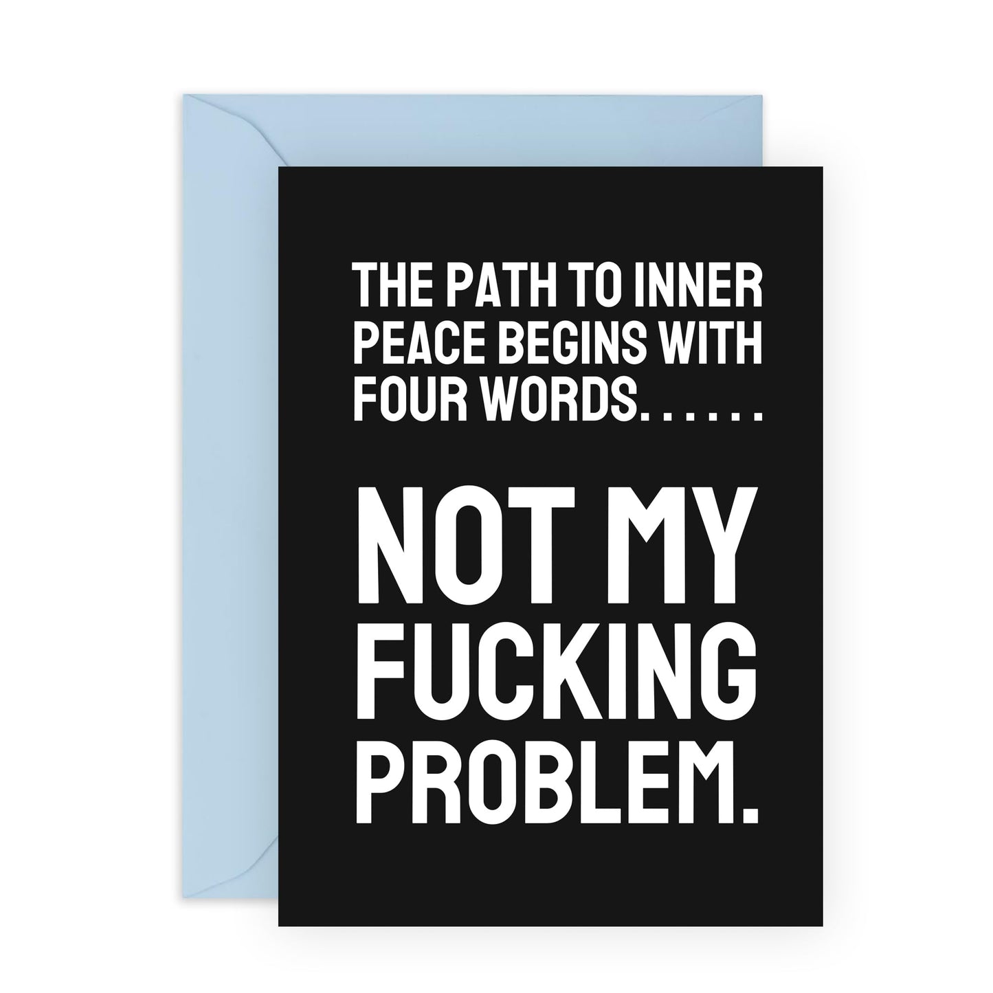 Funny Leaving Card For Colleagues - The Secret To Inner Peace - Coworker Leaving Gifts - Goodbye Card Resignation Retirement Greeting Card For Him Her Men Women - Comes With Fun Stickers By Central 23