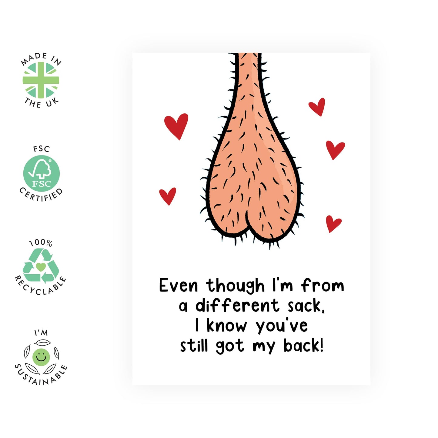 Girlfriend Birthday Cards - Still Got My Back - Humorous Birthday Card For Women - Wife Anniversary Card - Friend Birthday Card - Comes With Stickers - By Central 23