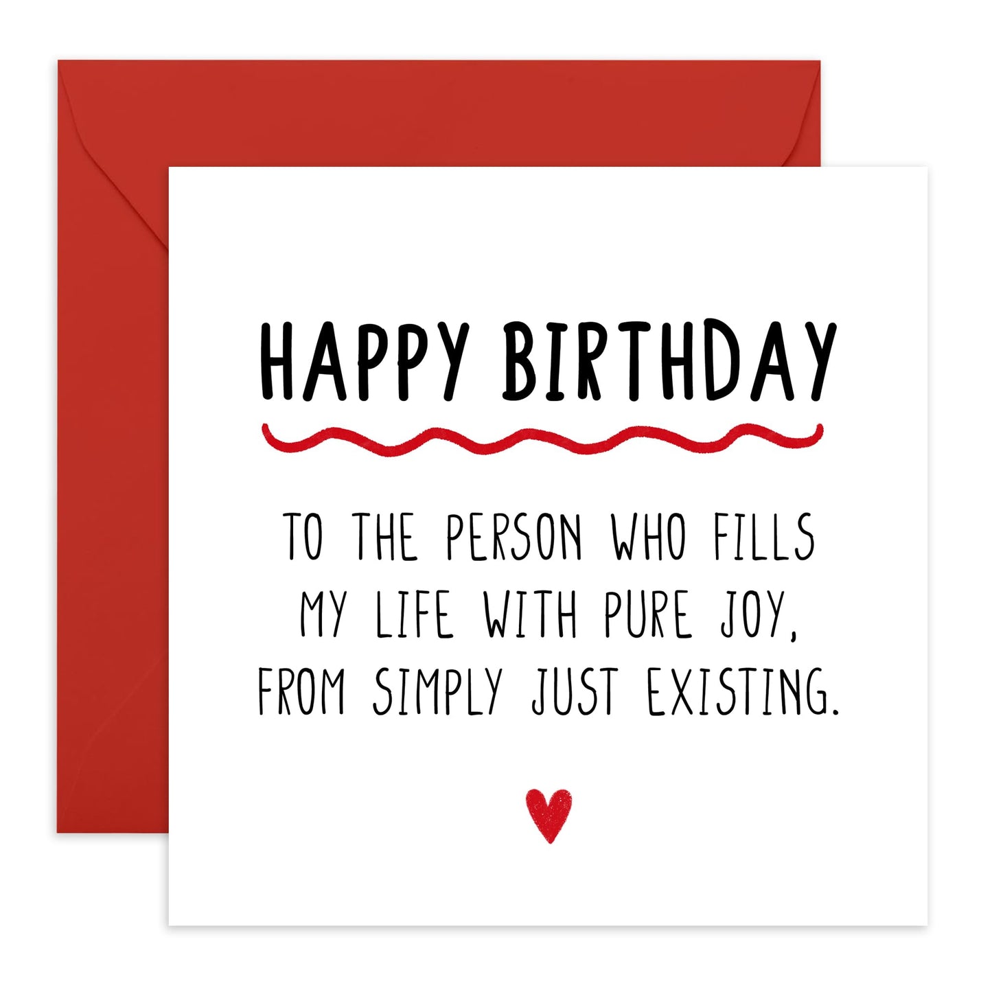 Boyfriend Birthday Card - Heartfelt Words For Couple - Sweet Birthday Cards For Girlfriend - Gifts For Men Women Husband Wife Partner- Comes With Fun Stickers - By Central 23