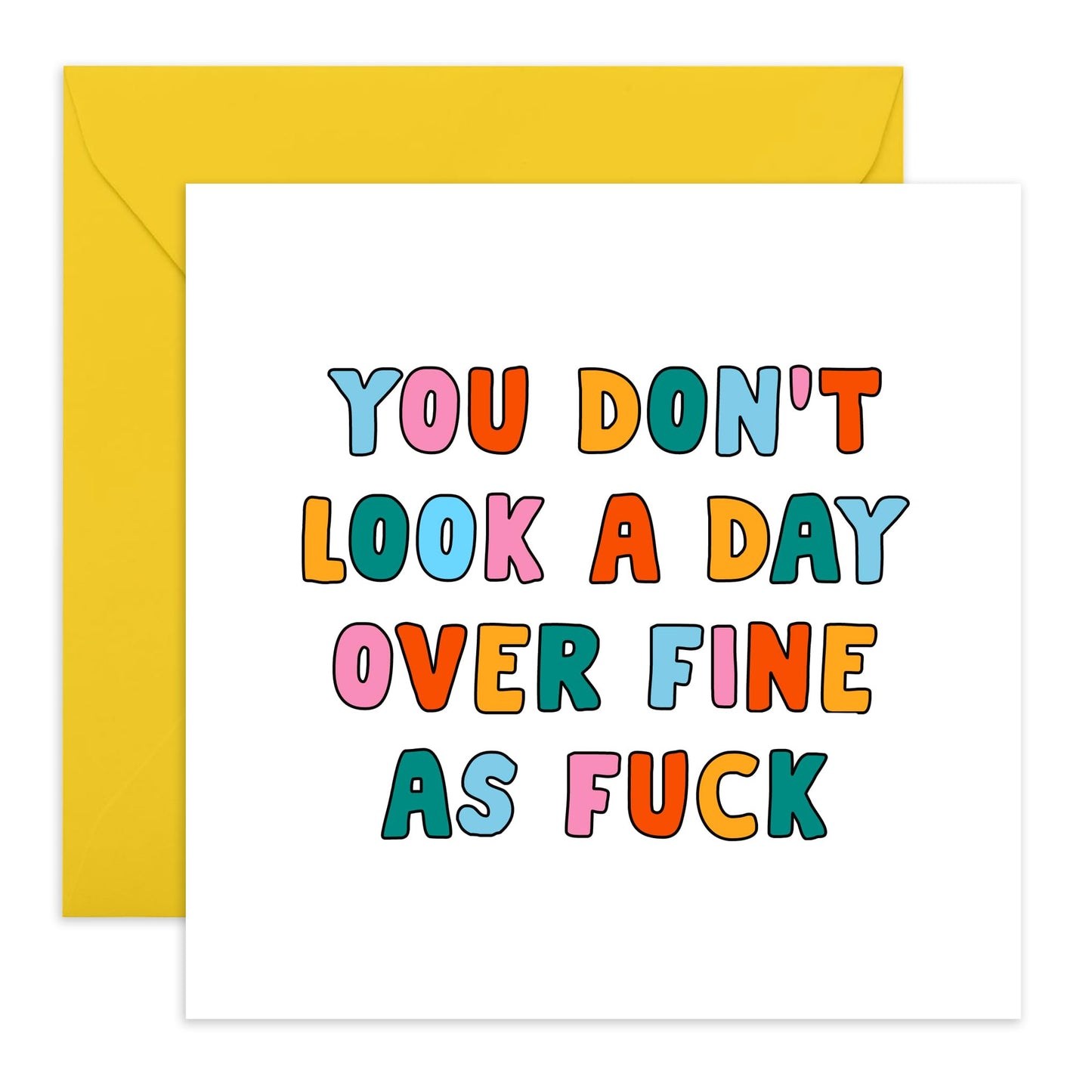 Best Friend Birthday Card Female - You Don't Look A Day Over - Funny Birthday Cards For Women - Humourous Greeting Cards For Mum Nan Aunt - Comes With Fun Stickers - By Central 23