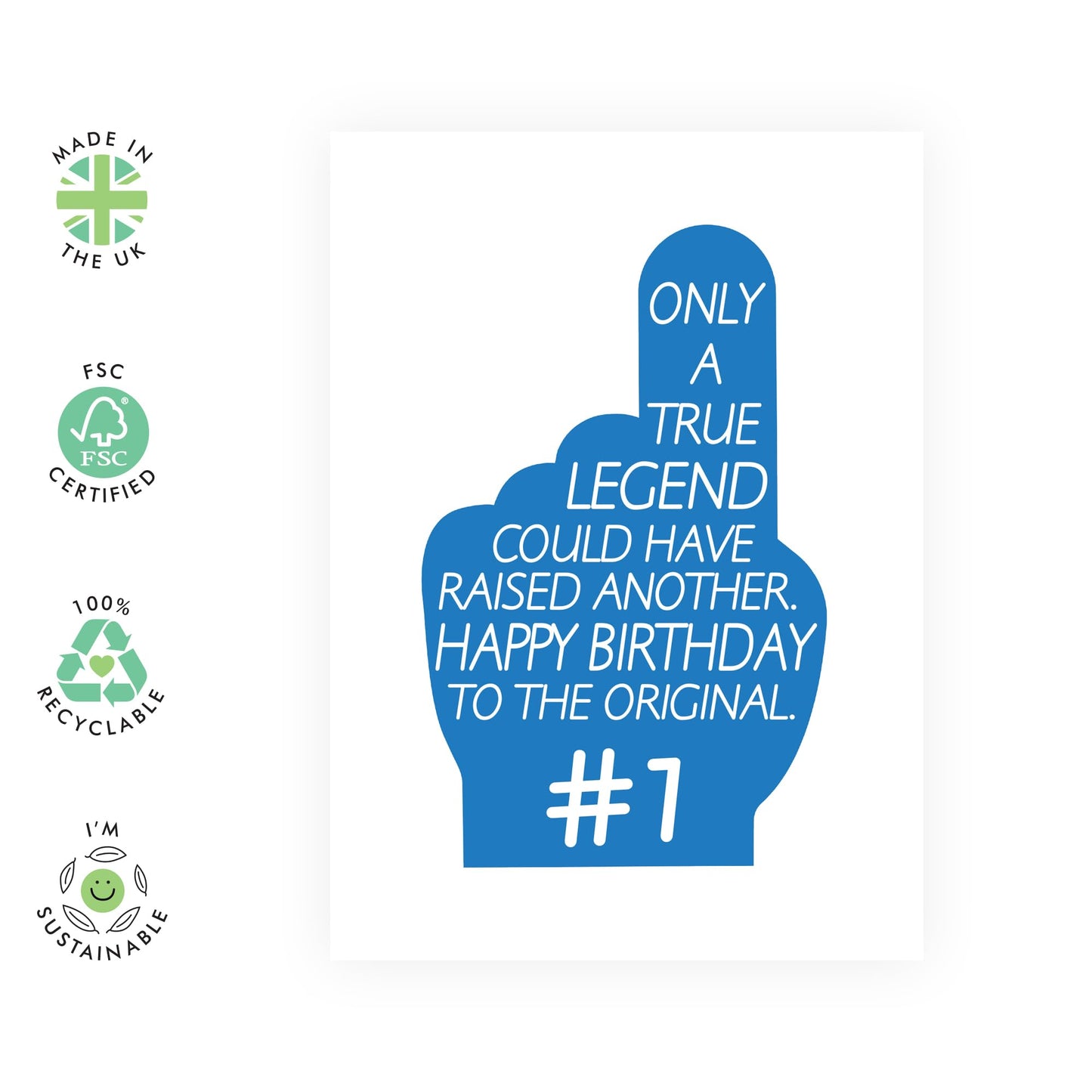 Dad Birthday Cards - Only A True Legend - Grandpa Grandad Birthday Gifts - Birthday Greeting Cards For Men - Dad Gifts From Daughter Or Son - Comes With Stickers - By Central 23