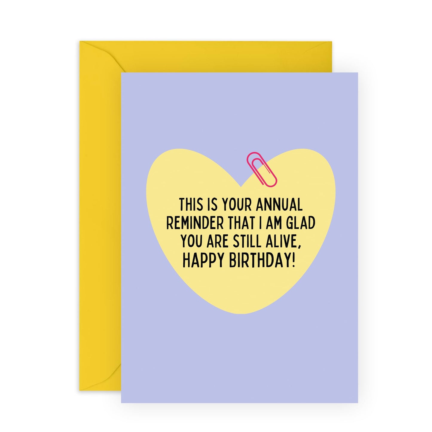 Funny Birthday Card For Mum Dad - Glad You Are Still Alive - Humorous Greeting Cards For Men Women - Friends Birthday Card - Comes With Stickers - Blank Inside - By Central 23