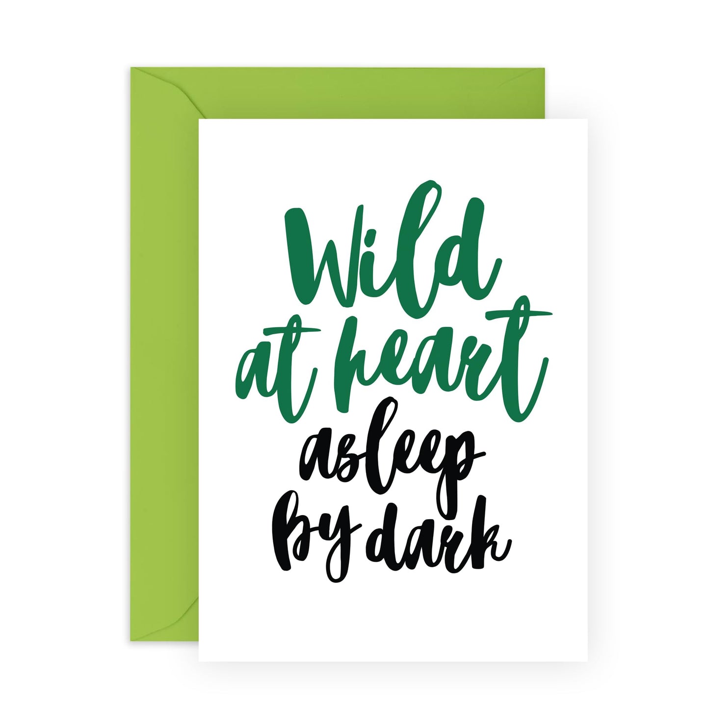 Friend Birthday Card Female - Wild At Heart Asleep By Dark - Cheeky Birthday Cards For Men Women - All Occasion Cards For Brother Sister Daughter Son - Comes With Stickers - By Central 23