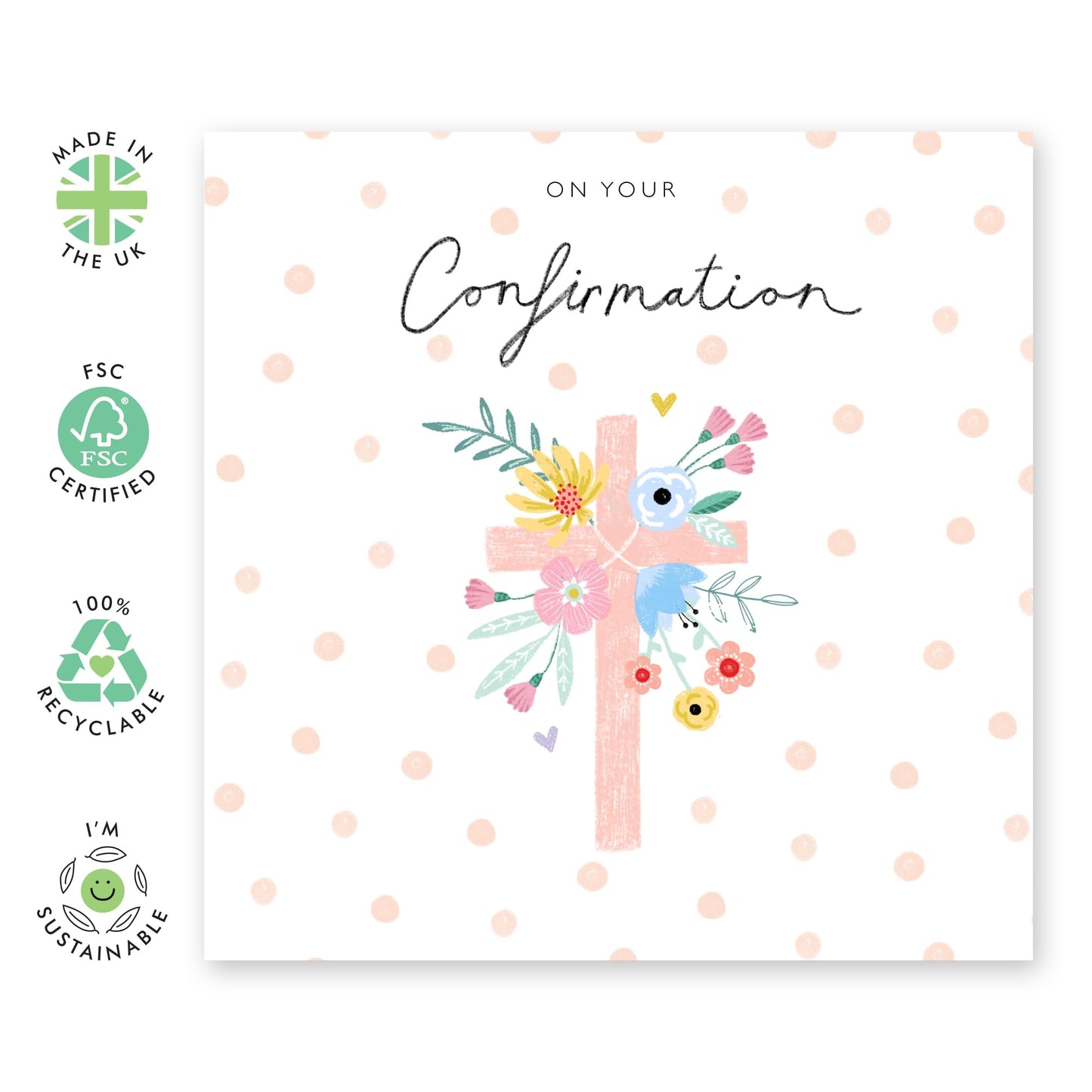 Confirmation Card With Envelopes - Congratulations On Your Confirmation Greeting Cards - Catholic Gifts For Men Women - Confirmation Gifts For Teen Girls Boys - Comes With Stickers - By Central 23