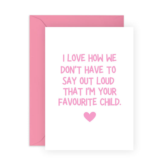 Funny Greeting Card for Him Her - 'Don't Have To Say It Out Loud' - Gifts for Mum, Dad, Parents, Family, Women, Men - Birthday, Mothers Day Card From Daughter Son- Comes with Fun Stickers