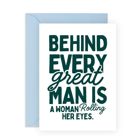 Hilarious Birthday Card for Couples - 'Woman Rolling Eyes' - Jokes for Wife, Friends, Mum, Dad, Colleagues, Co-workers, Cousin, Uncle, Auntie - Women - Comes with Fun Stickers
