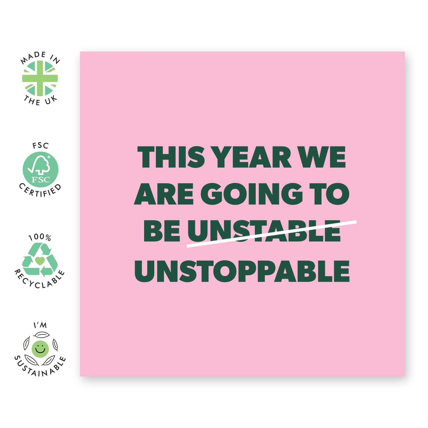 Female Birthday Cards For Her - This Year We Are Going To Be Unstable - Pretty Birthday Card For Mum Nana Wife - Friend Birthday Gifts - Ladies Birthday Card - Comes With Fun Stickers By Central 23