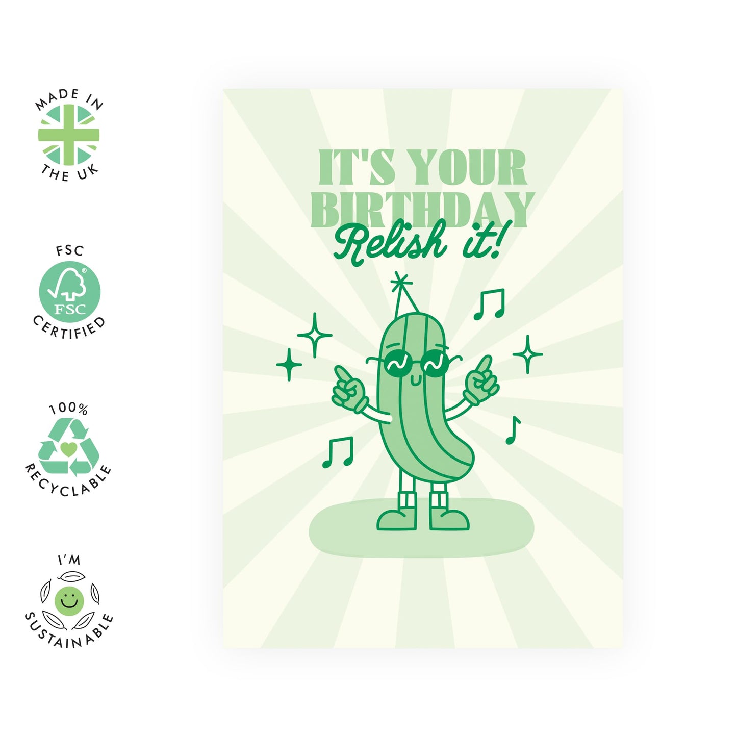 Funny Birthday Cards For Women Men Him Her - It's Your Birthday Relish It - Cheeky Greeting Cards For Mum Grandma Auntie - Puns Jokes - Gifts For Friends - Comes With Fun Stickers By Central 23