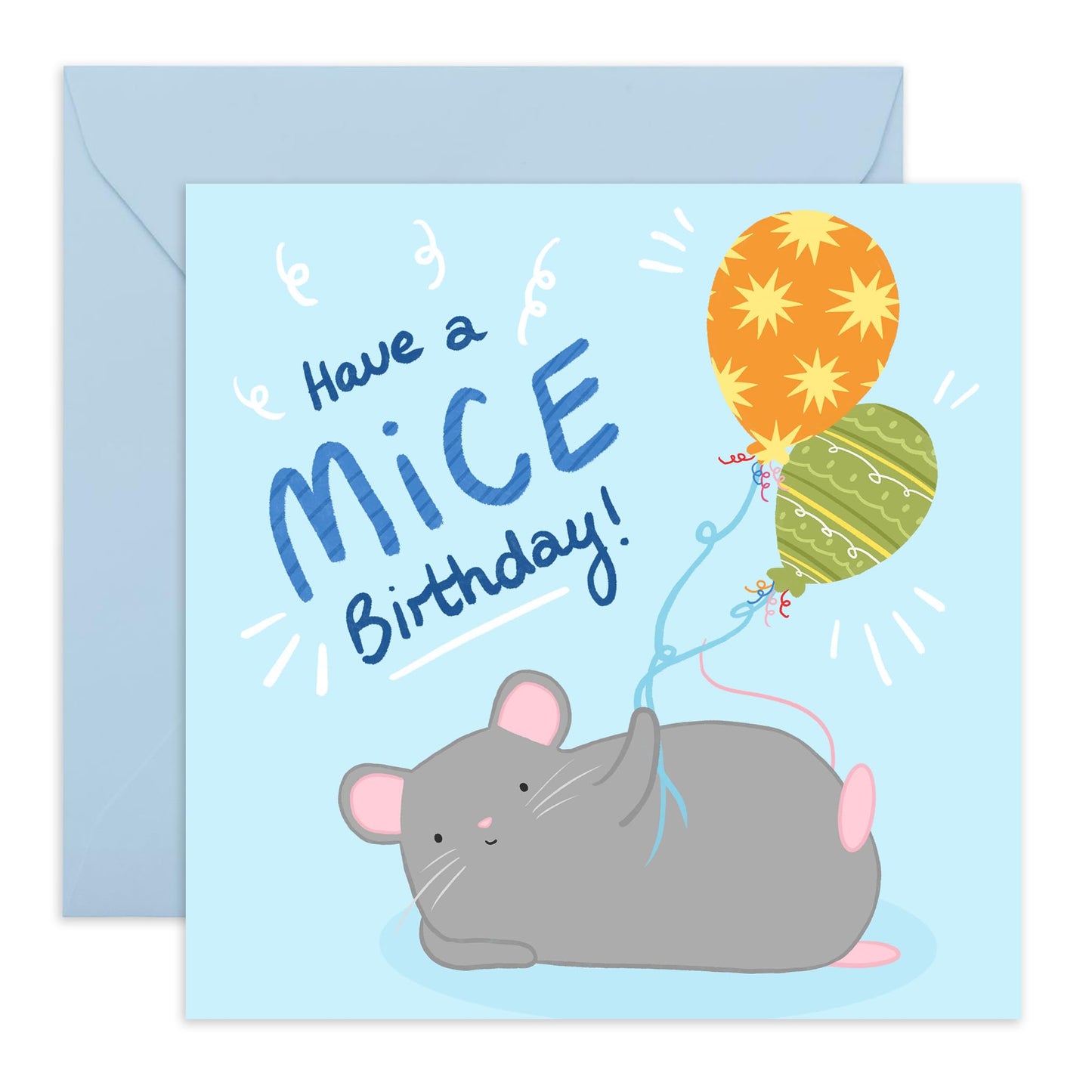 Kids Birthday Cards - Have A Mice Birthday Mouse - Baby Milestone Cards - Birthday Card Boys Girls - Gift For Son Daughter Niece Nephew - Gift From Mum Dad - Comes With Stickers By Central 23