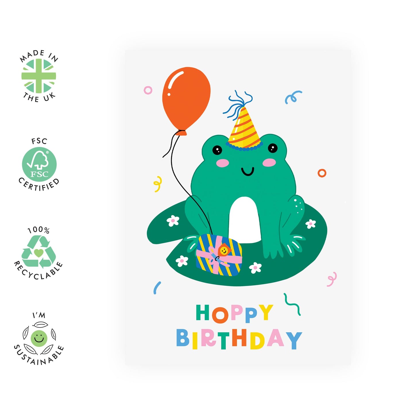 Kids Birthday Cards - Hoppy Birthday - Baby Milestone Cards - Birthday Card Boys Girls - Gift For Son Daughter Niece Nephew - Gift From Mum Dad - Comes With Stickers By Central 23