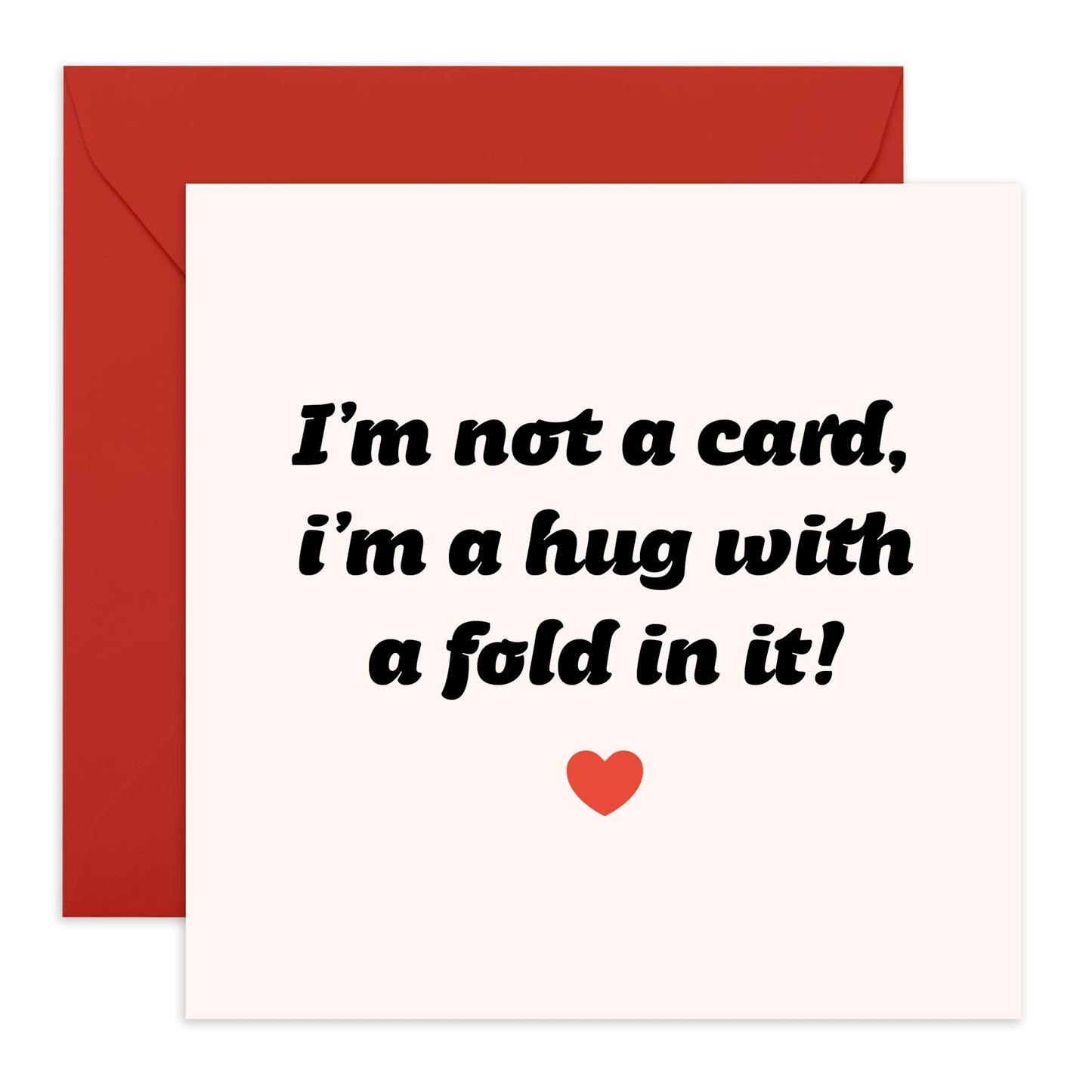 Sweet Greeting Card - 'I'm a Hug' - I Love You Gift for Husband, Wife, Girlfriend, Boyfriend, Partner, Couples, Bestie, BFFs, Close Friends - Not Just Any Card - Comes with Fun Stickers